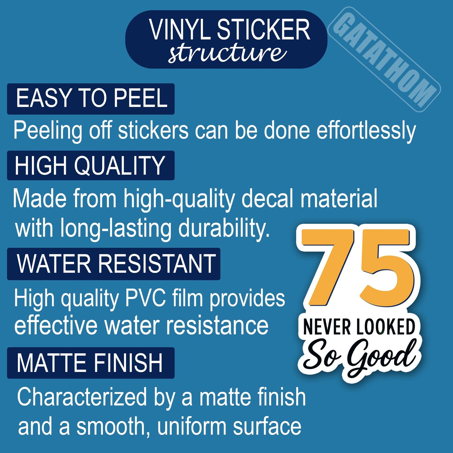 (3PCS) 83 Never Looked So Good Sticker – Happy 83th Birthday, Waterproof Vinyl Decals for Party Decor, Scrapbooking, Water Bottles, Laptops, Size 3" x 2.5" BST202