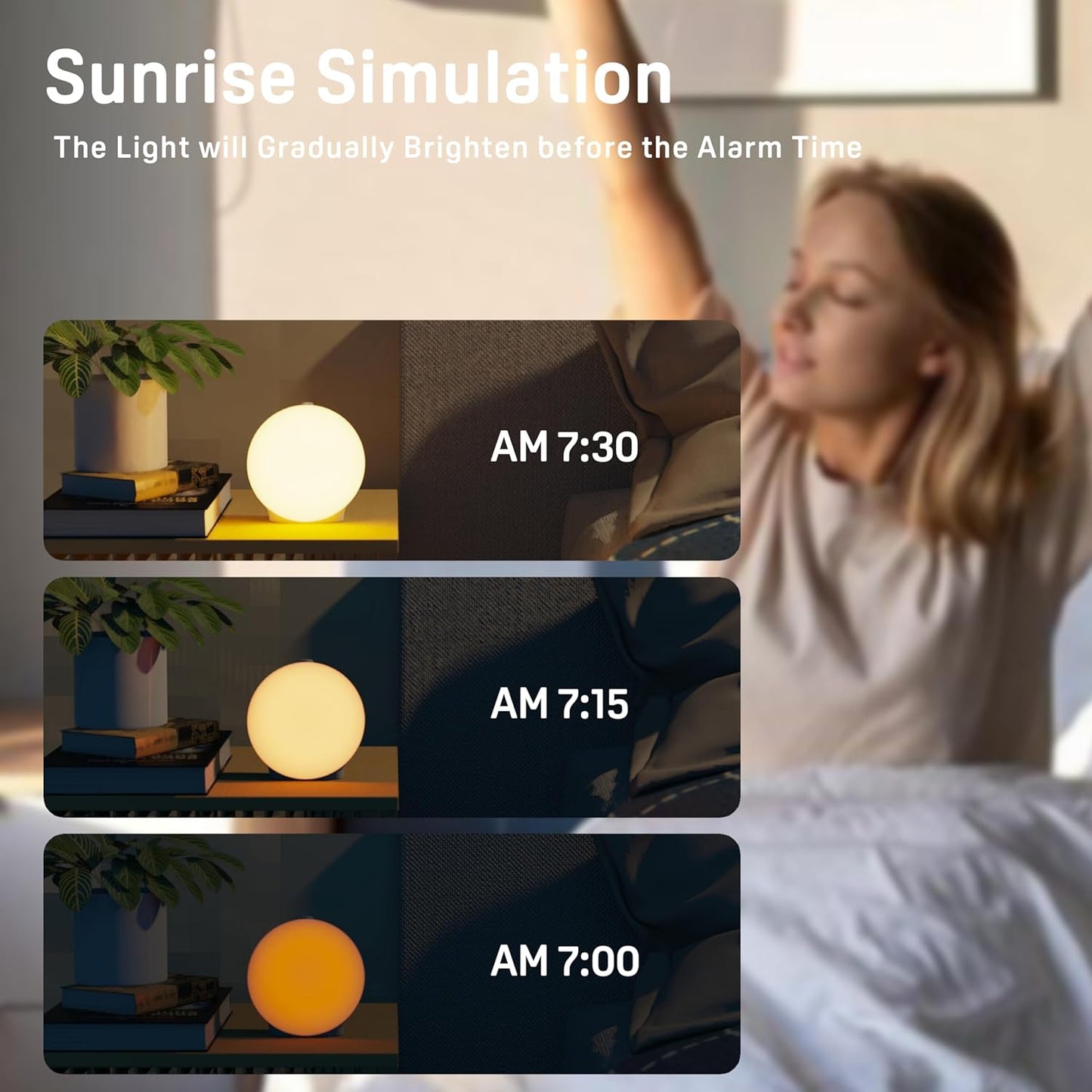 Smart Wake Up Alarm Clock K8 72
