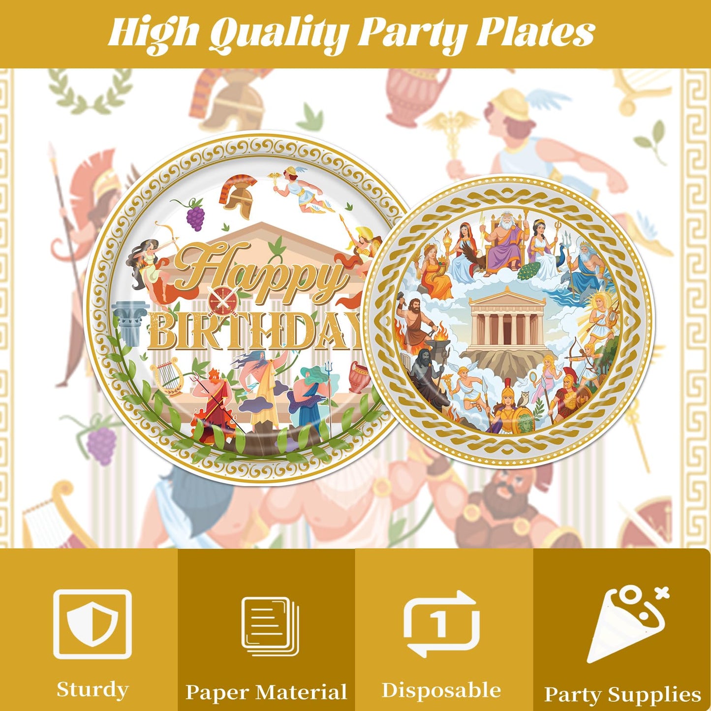 Gameza July Christmas Party Decorations Tableware, 96PCS There's Some Hohoho's in July Disposable Paper Plates and Napkins Decoration, Summer Xmas Beach Forks Decor Supplies Serves 24 BST220