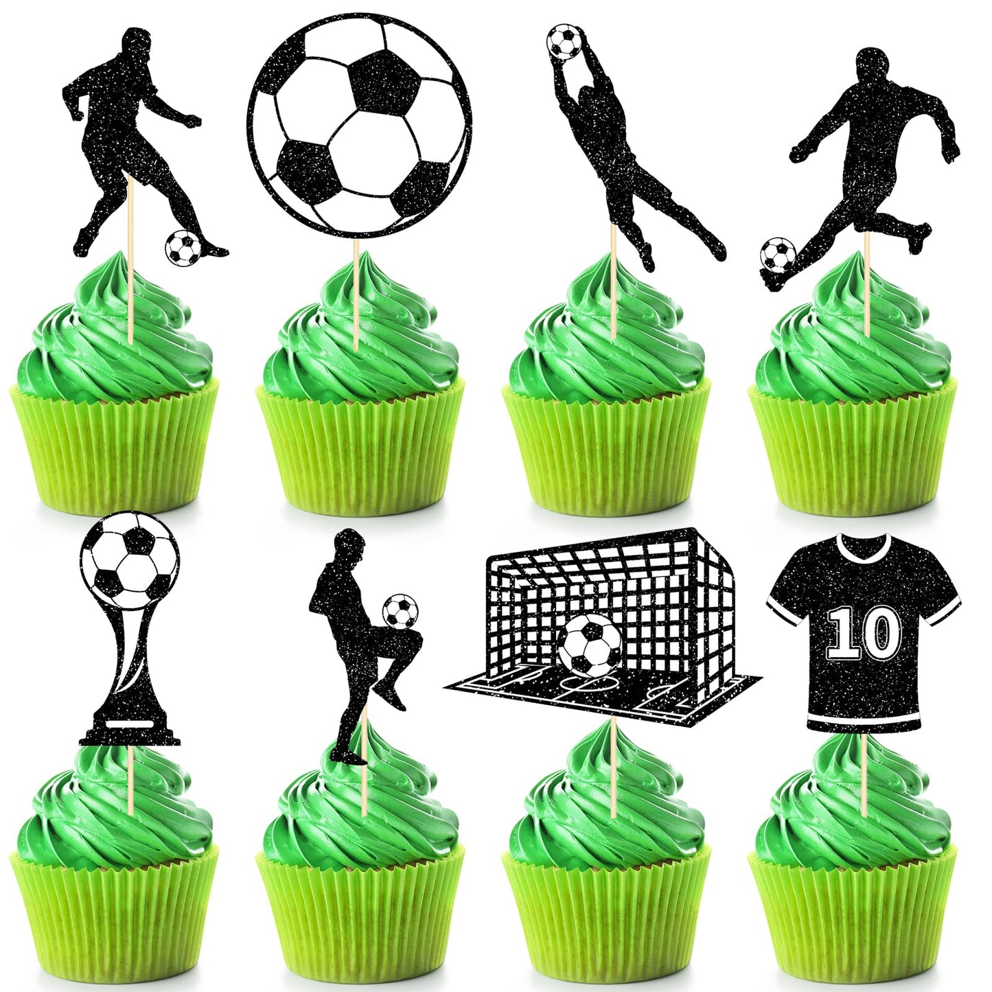 48 Pack Casino Cupcake Toppers Glitter Poker Chips Dices Mini Slot Machine Cupcake Picks for Las Vegas Casino Night Theme Birthday Party Baby Shower Decoration Supplies BST220
