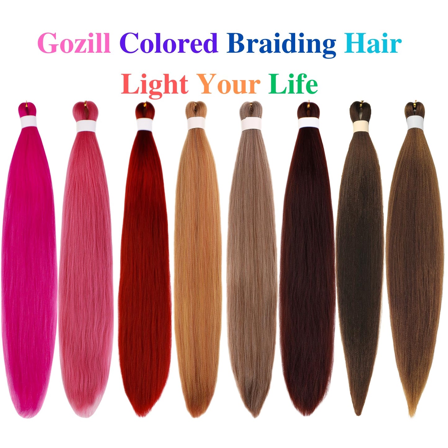 Purple Braiding Hair Pre stretched Knotless 26 inch | Hypoallergenic Synthetic Purple Prestretched Ez Braid Knotless Itch Free Soft Yaki Texture Hot Water Setting WN420