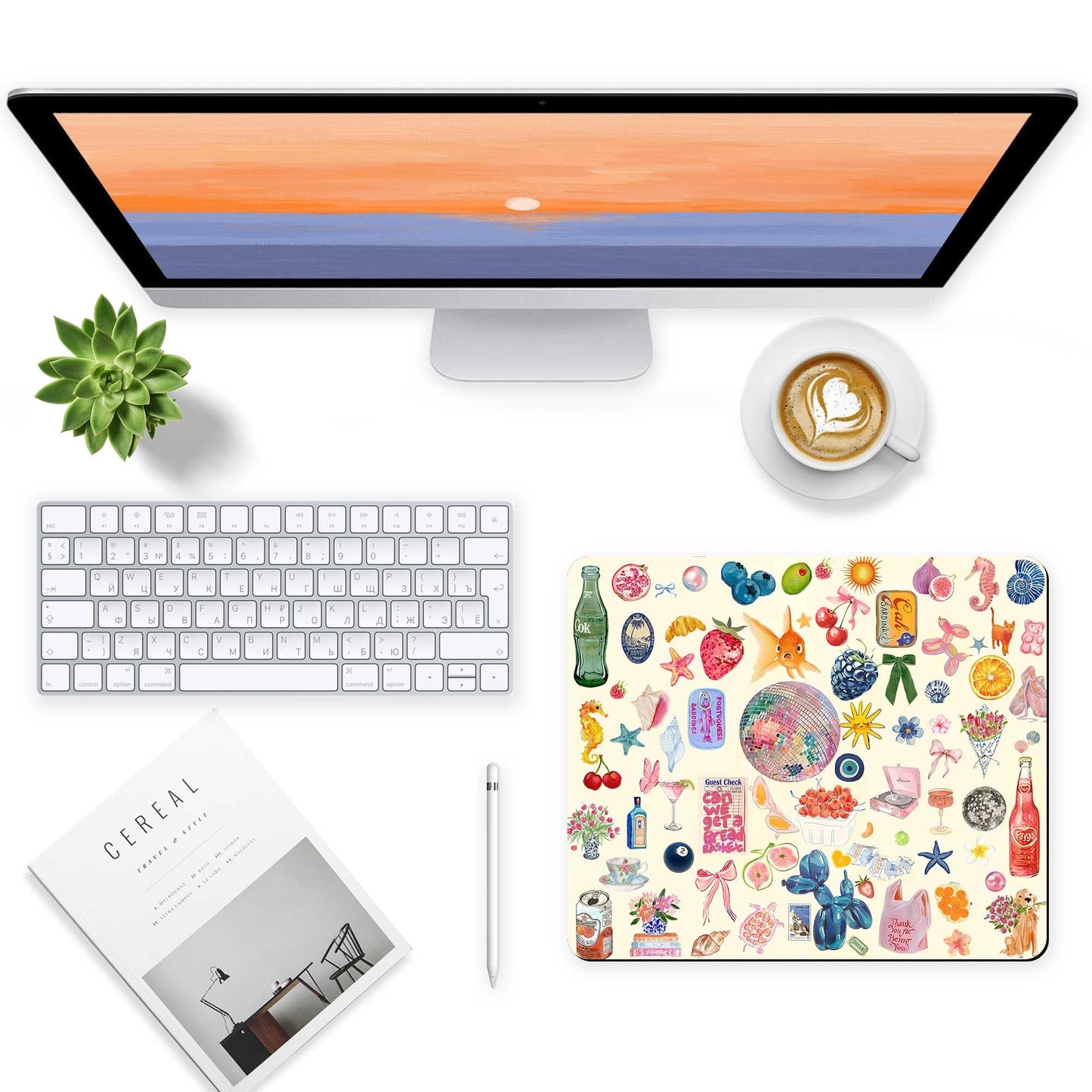 Square Mouse Pad with Non-Slip Rubber Base,Washable Square Cloth Mousepad, Non-Slip Rubber Base for Wireless Mouse for Computers, Laptop, Gaming, Office & Home WN420