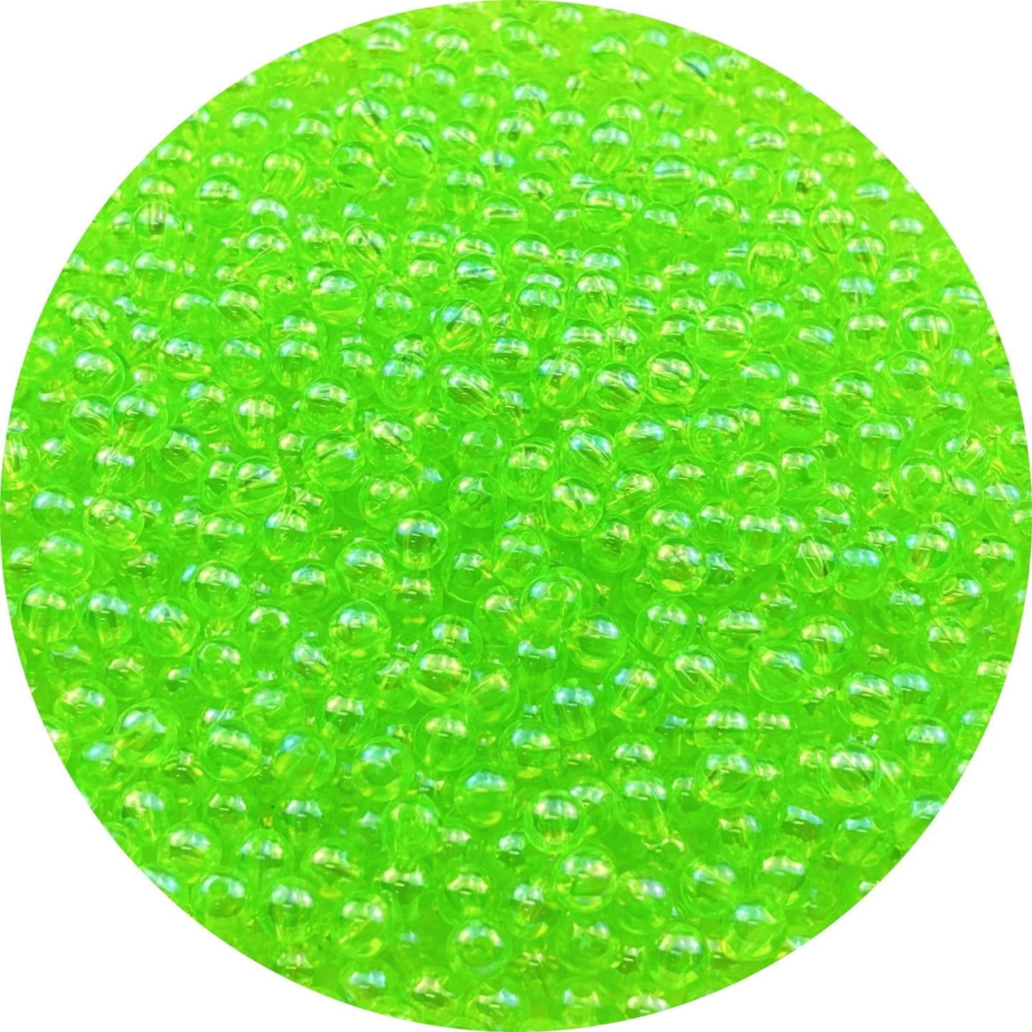 2000pcs 4mm Acrylic Round Beads AB Colors Acrylic Beads Round Spacer Beads with Hole for DIY Bracelet Necklace Jewelry Making Supplies Handmade Craft(Green AB) BST220