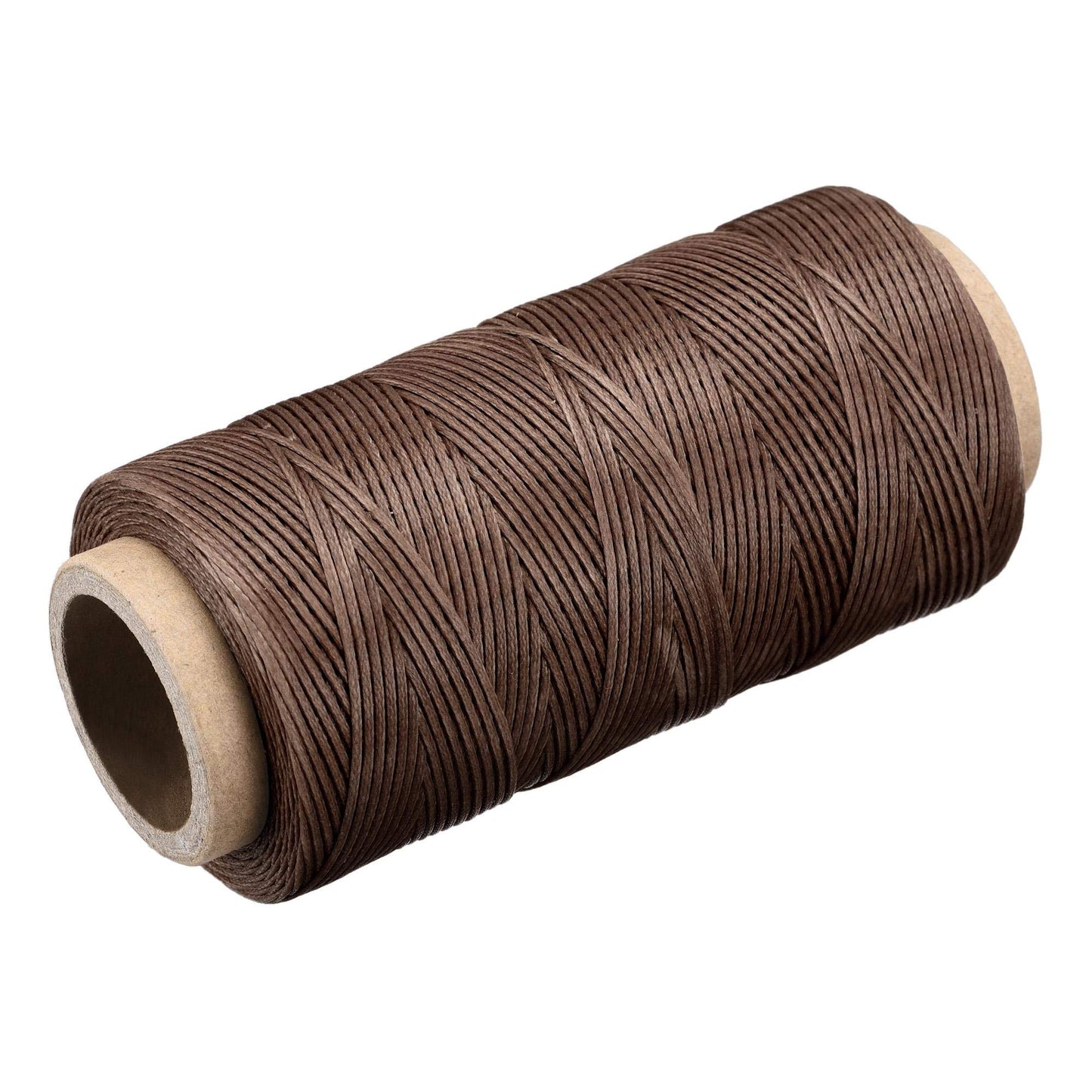 uxcell Leather Sewing Thread 186 Yards 210D/1mm Polyester Waxed Cord for Manual Sewing, Wheat BST326H