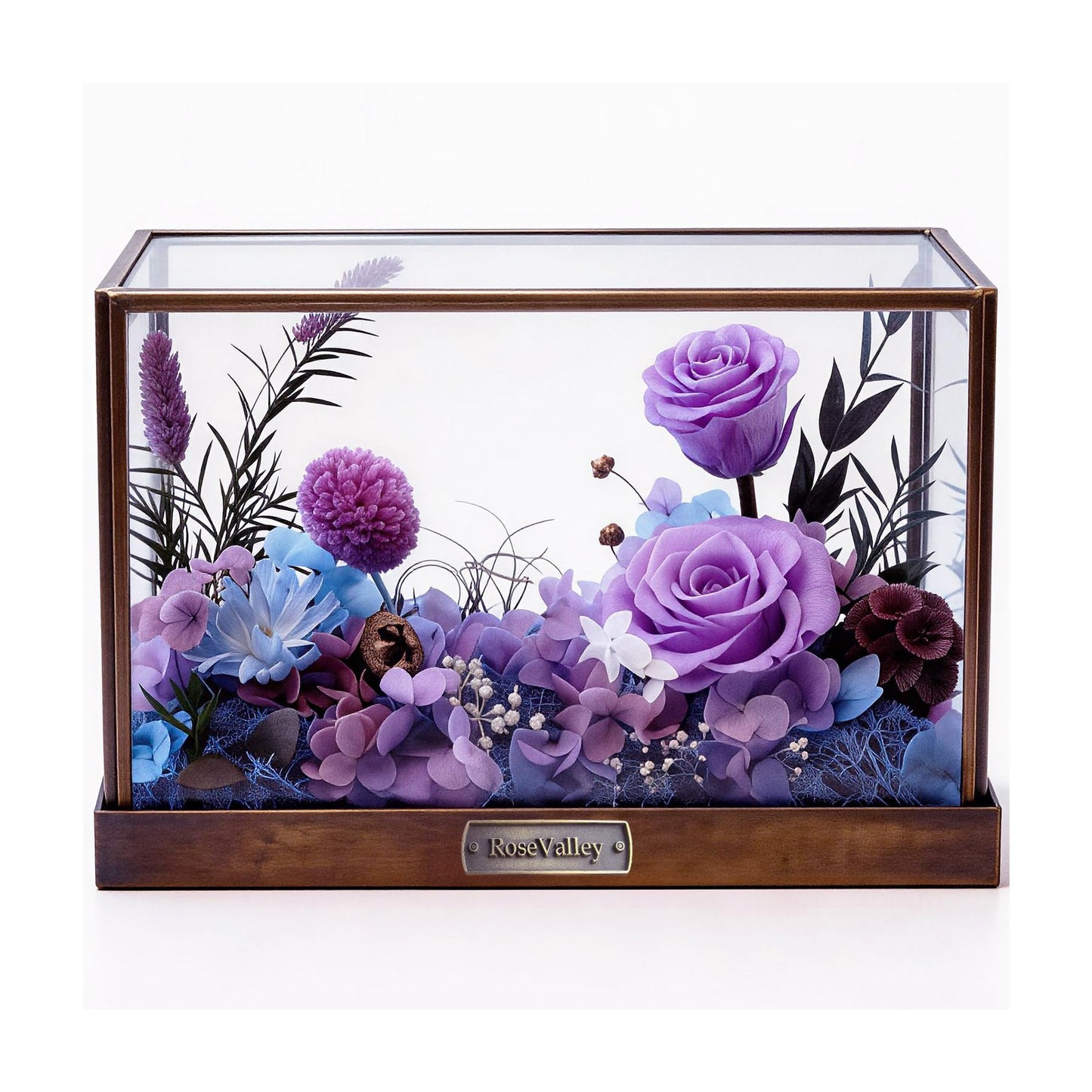 Mothers Day Flowers Roses Gifts for Women,Forever Real Preserved Rose in Glass Dome N3233