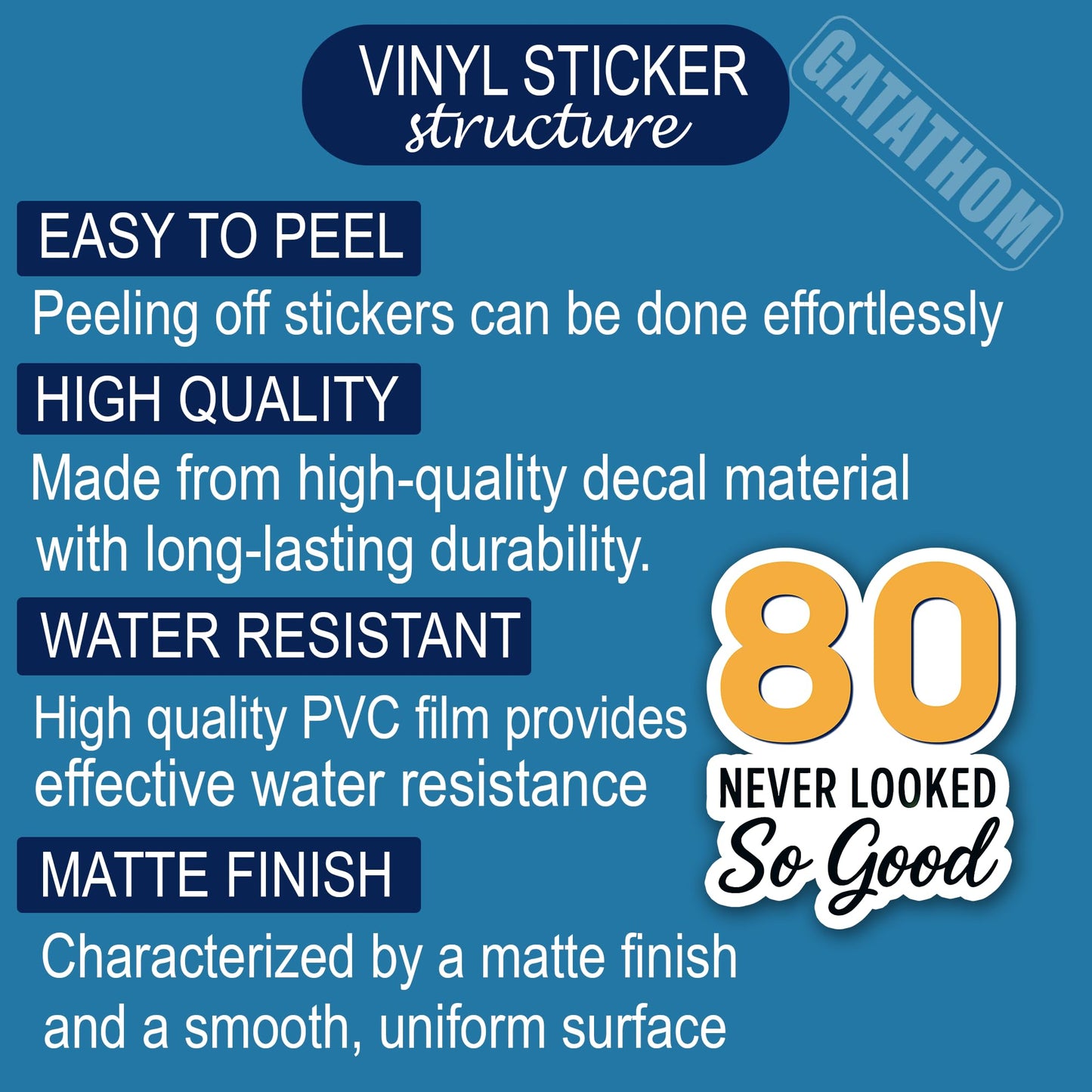 (3PCS) 83 Never Looked So Good Sticker – Happy 83th Birthday, Waterproof Vinyl Decals for Party Decor, Scrapbooking, Water Bottles, Laptops, Size 3" x 2.5" BST202