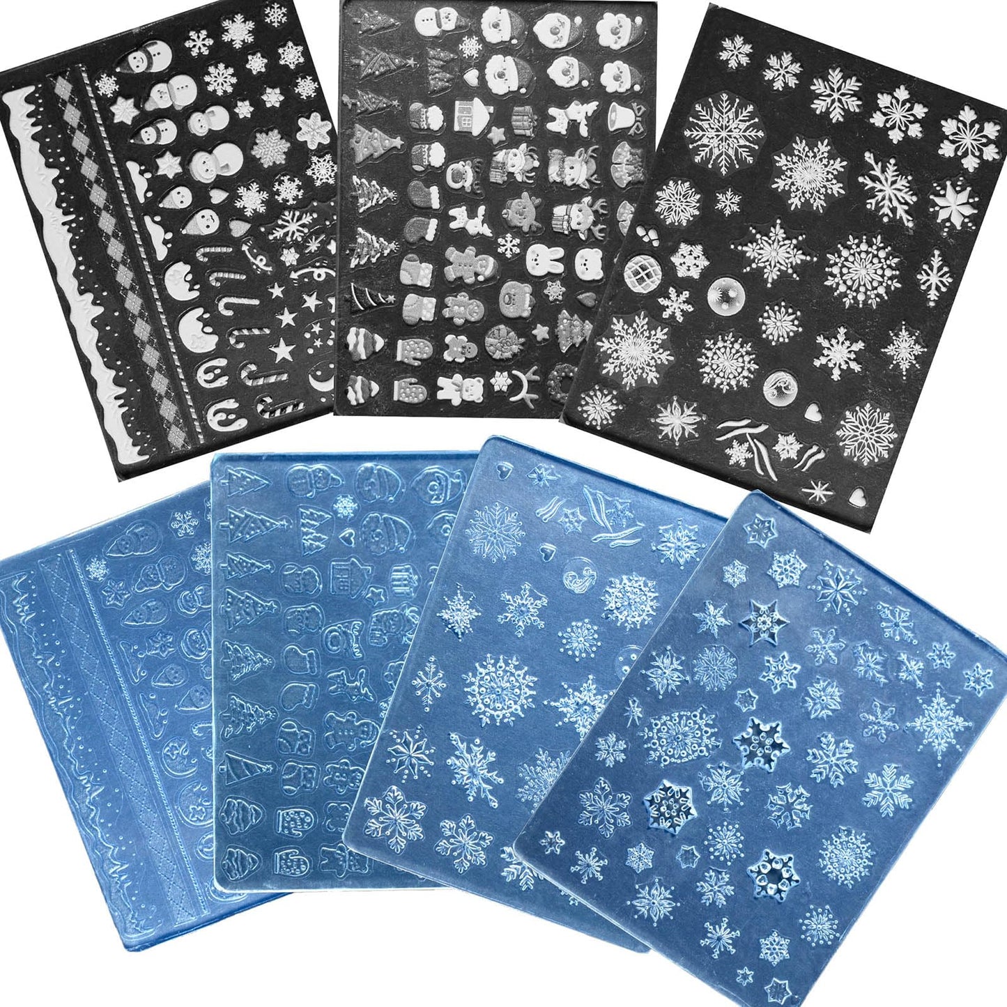 Nail Art Silicone Mold Beautiful 3D Nail Embossed Stencils Molds Epoxy Resin Mold DIY Crafts Party Home Decor BST220