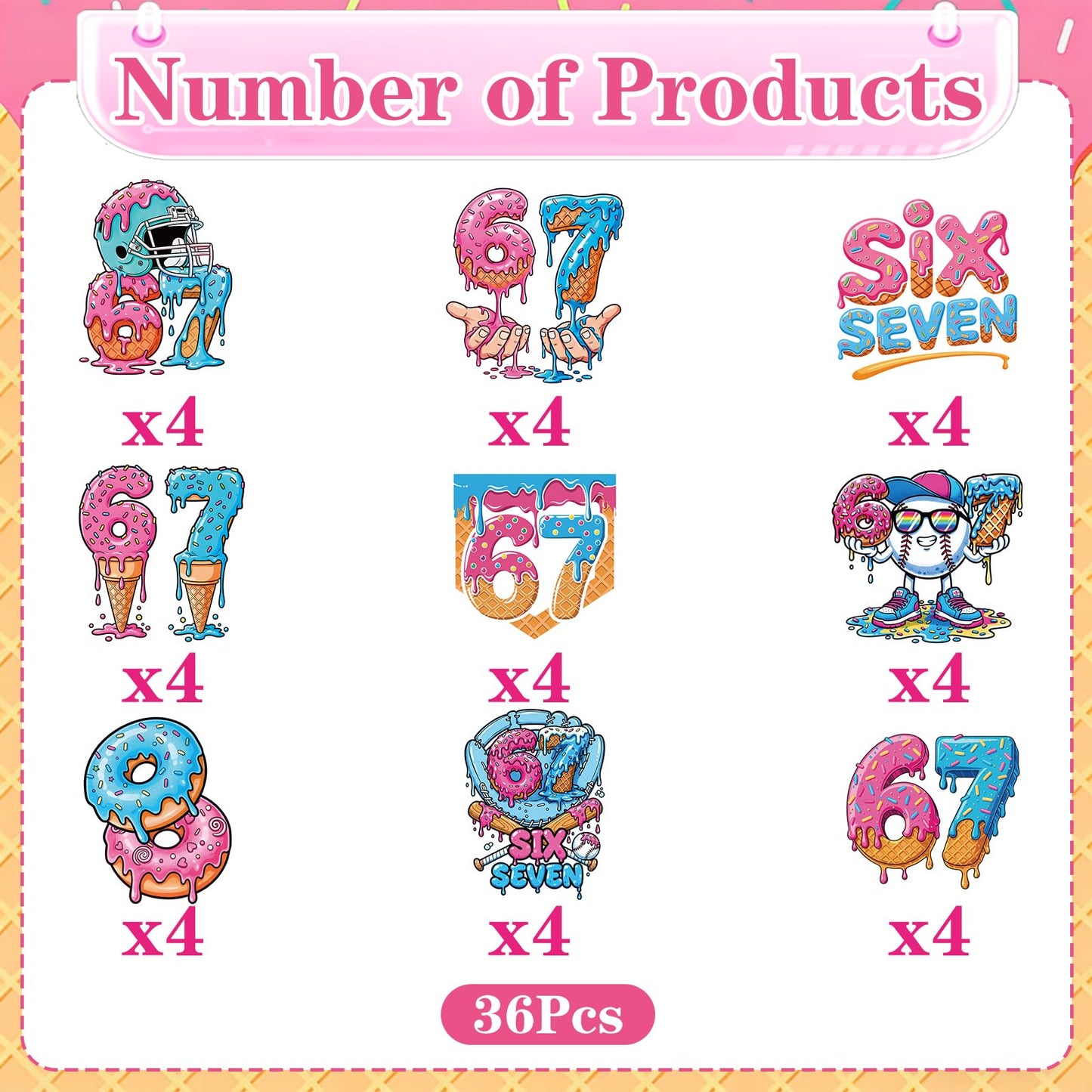 Baseball Birthday Party Decorotions - 24 PCS Ice Cream Drip Baseball Theme Cupcake Toppers, Boys Girls Sports Birthday Party Decorotions Supplies BST326L