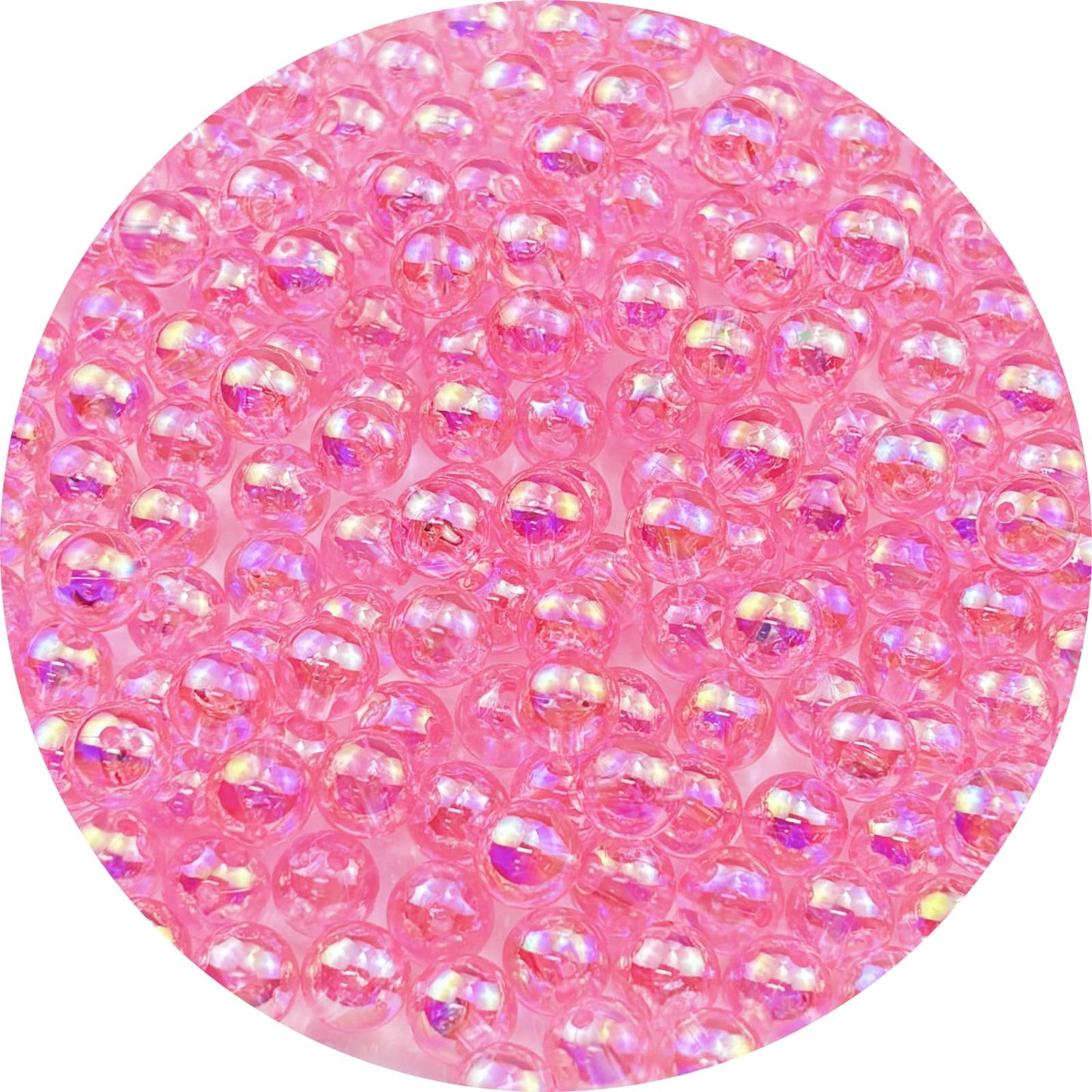 2000pcs 4mm Acrylic Round Beads AB Colors Acrylic Beads Round Spacer Beads with Hole for DIY Bracelet Necklace Jewelry Making Supplies Handmade Craft(Green AB) BST220
