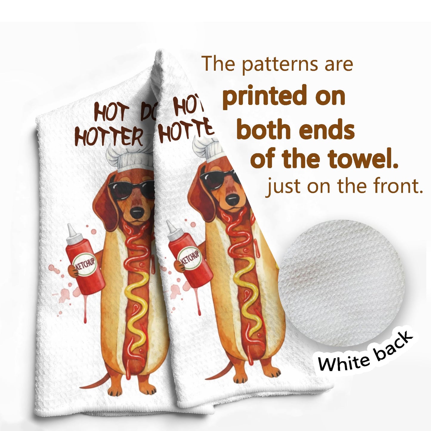Funny Cat Gifts Kitchen Towels, Cute Cat with Knife and Fork Microfiber Dish Tea Towel for Kitchen Decor, Funny Cats Cooking Decor, is It Dinner Time Yet, 16x24 Inch BST220