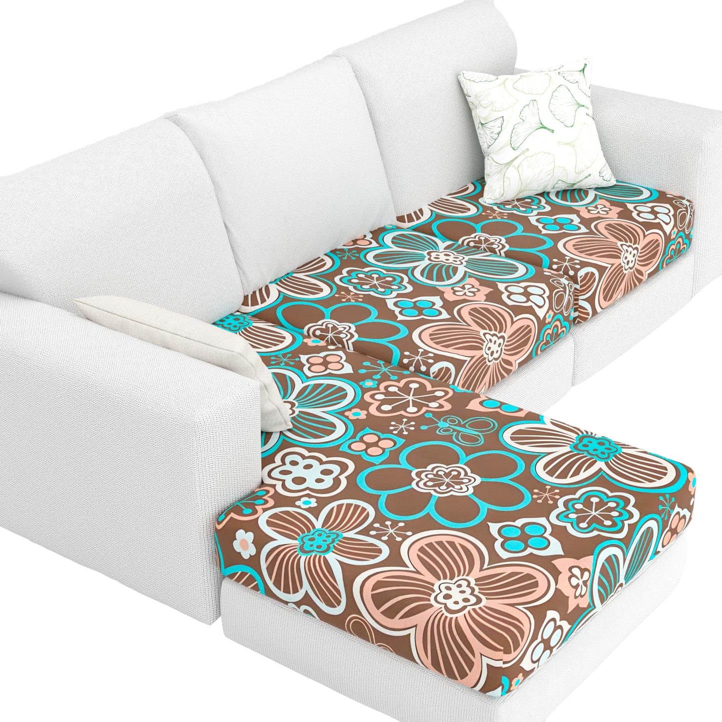 Stretch Couch Cushion Covers for Individual Sofa Seat Cushion,Washable Slipcover for Chair Loveseat Sofa,Furniture Protector Cushion Sofa Cover(Backrest or Seat) BST326H