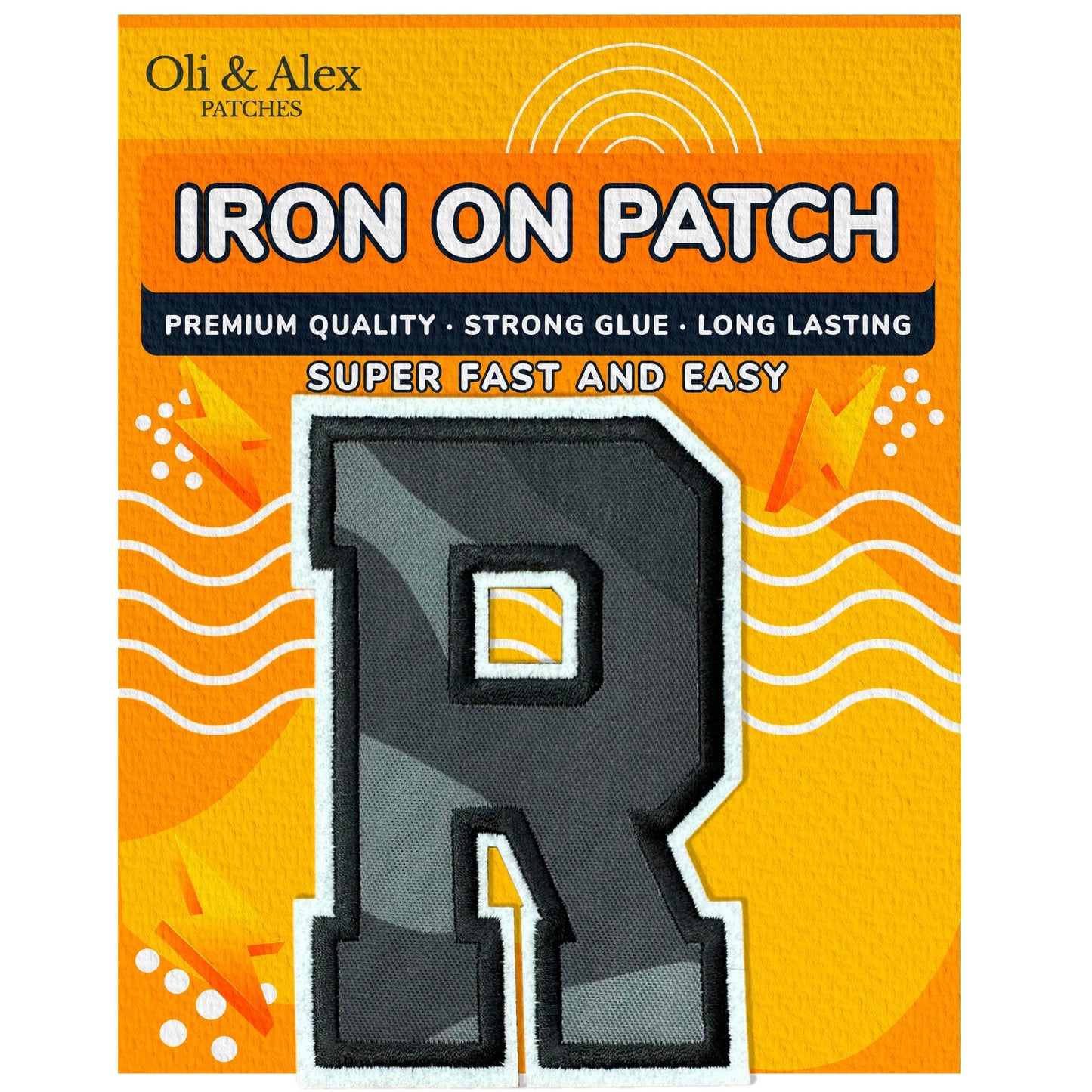 Iron On Letters Patches Premium Quality - Letter for Clothing - Varsity Patch Transfer for Clothes - Embroidered Letters Patches for Jersey Jackets - Sew on Appliques Red BST220