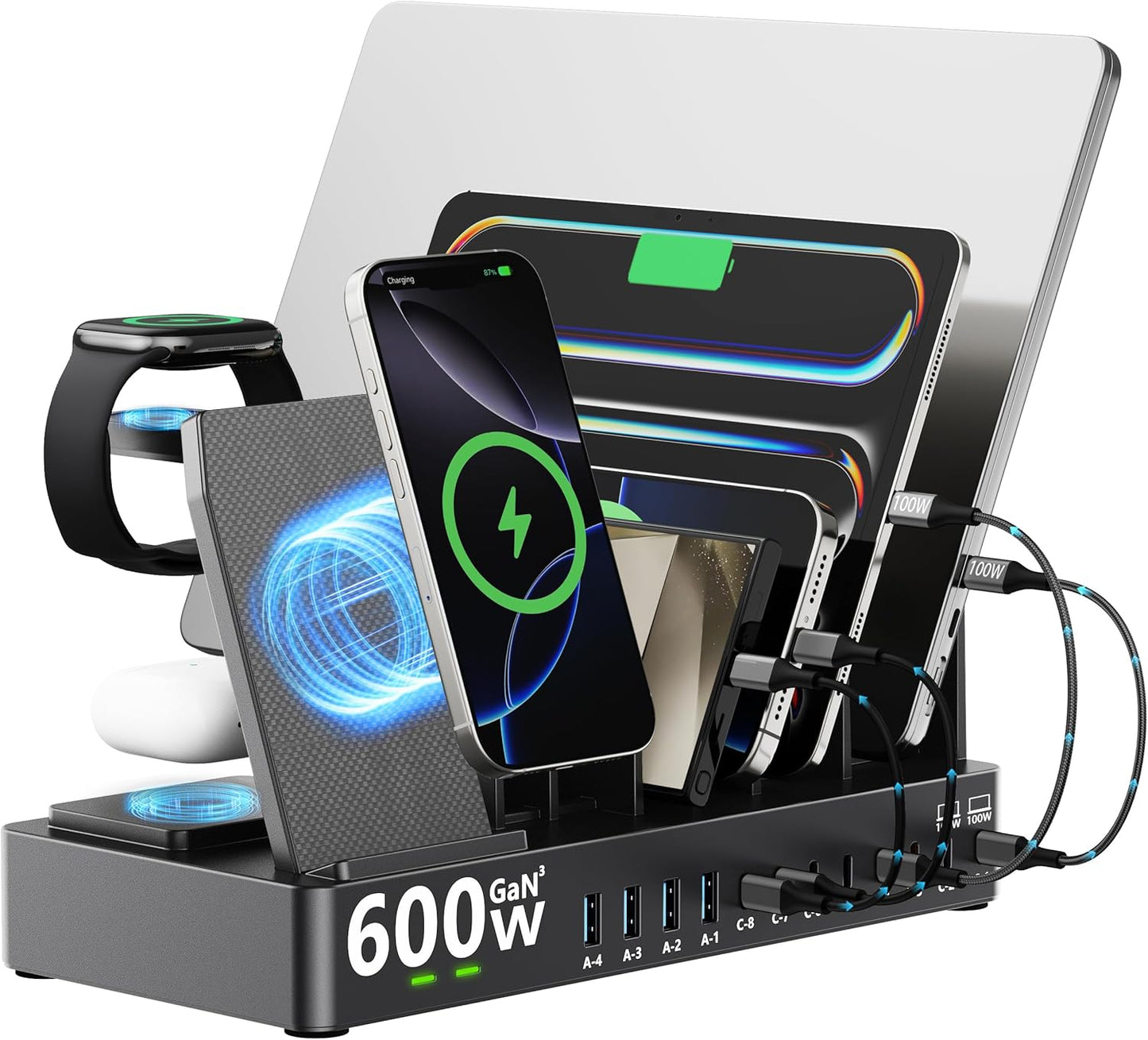 SAIPKYGS 15 in 1 Wireless Charging Station for Apple 86