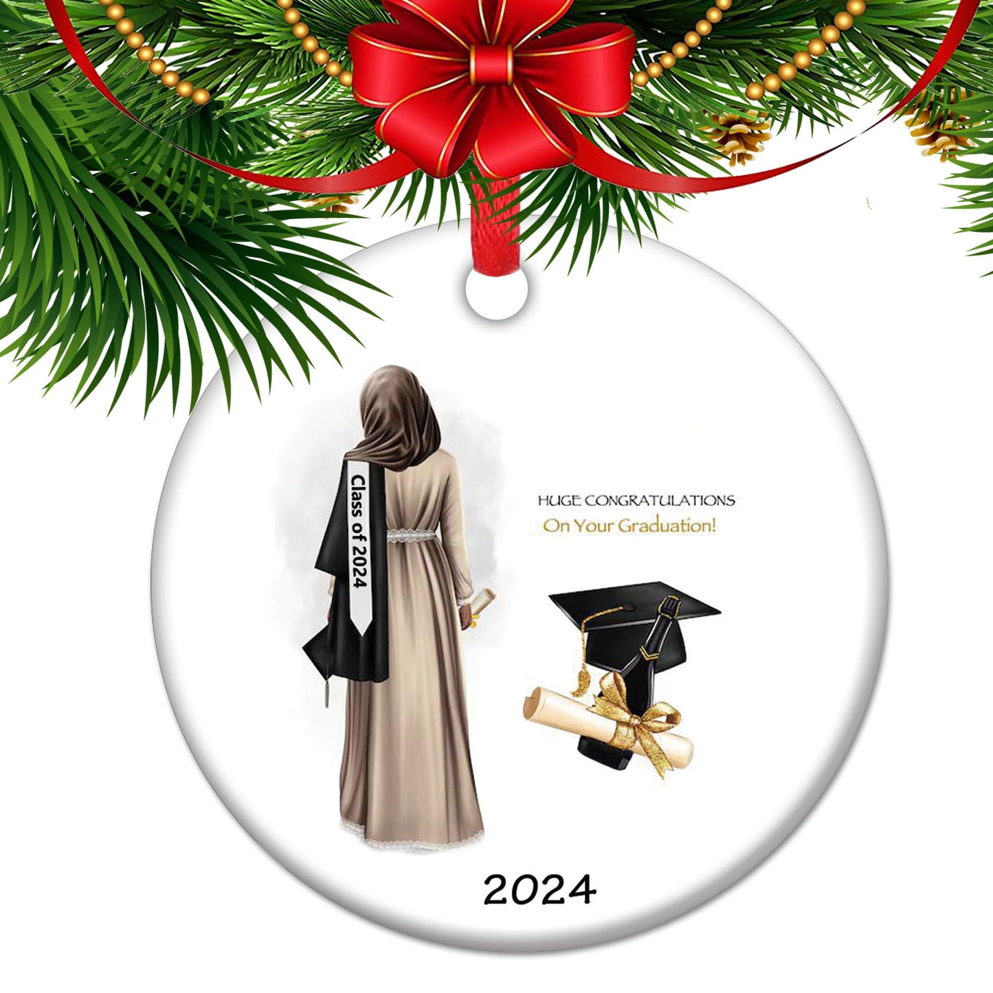 Happily Ever After - Christmas Ornament for Couples Till Death Do Us Part, for Newlyweds, Halloween Wedding Gift for Couple BST202