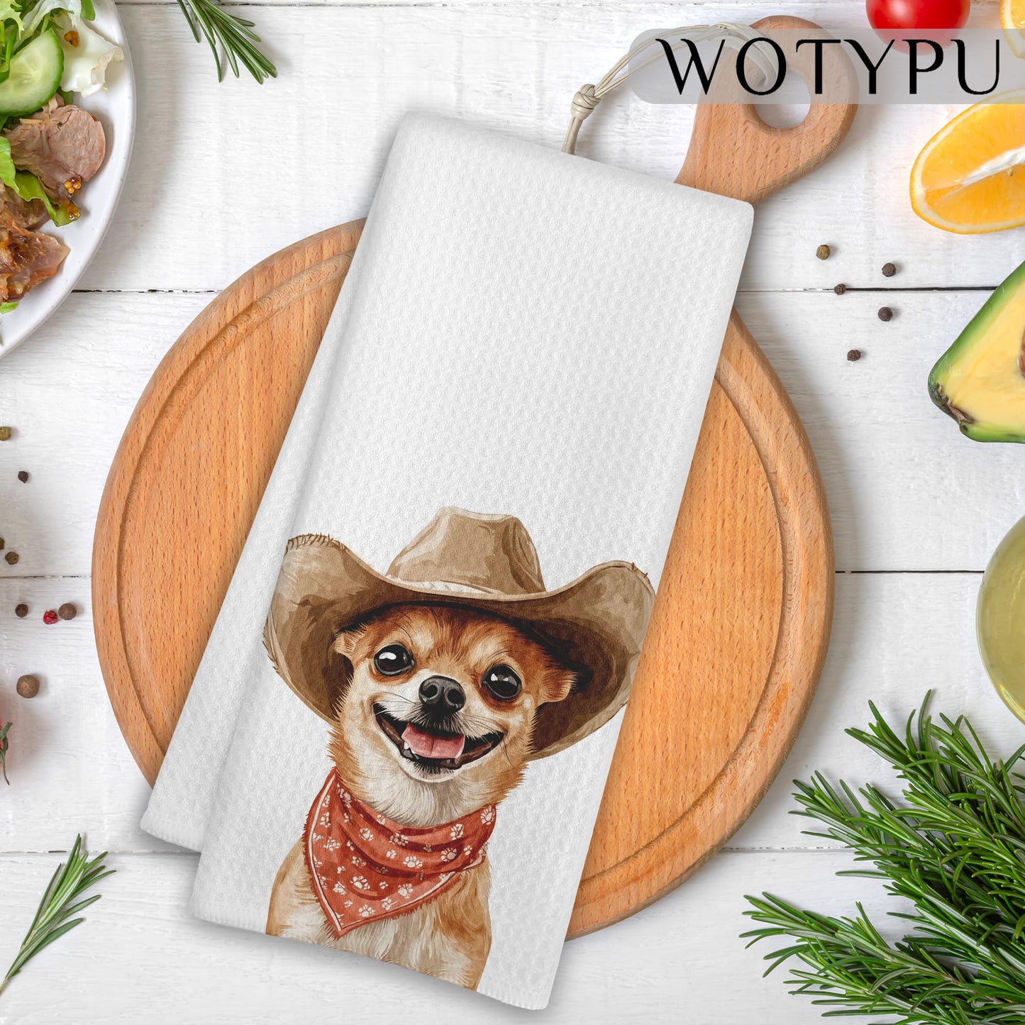 Funny Chihuahua Gifts Hand Towels for Bathroom, Chihuahua Gifts for Women Men Decorative Hand Towels for Kids Guest Bathroom Washroom Power Room Vanity Half Bath, 16X24 Inch BST326L