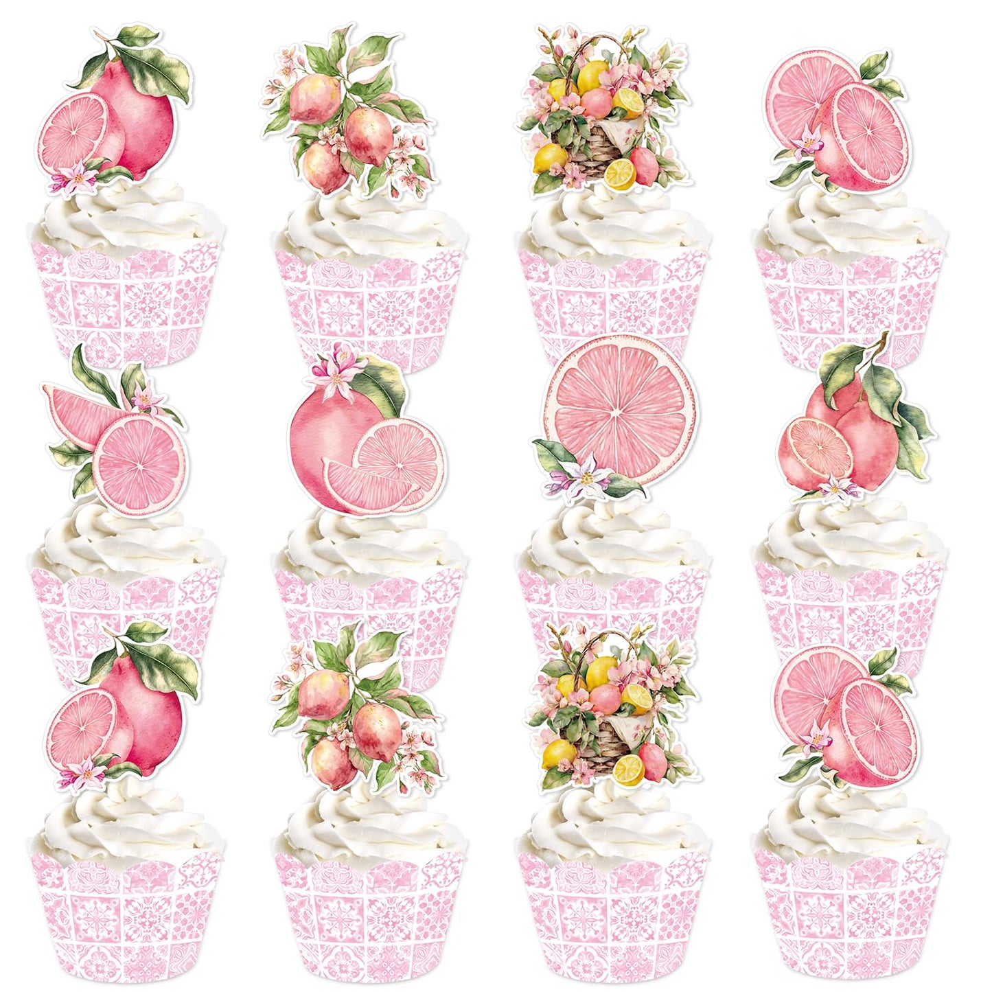 Baseball Birthday Party Decorotions - 24 PCS Ice Cream Drip Baseball Theme Cupcake Toppers, Boys Girls Sports Birthday Party Decorotions Supplies BST326L