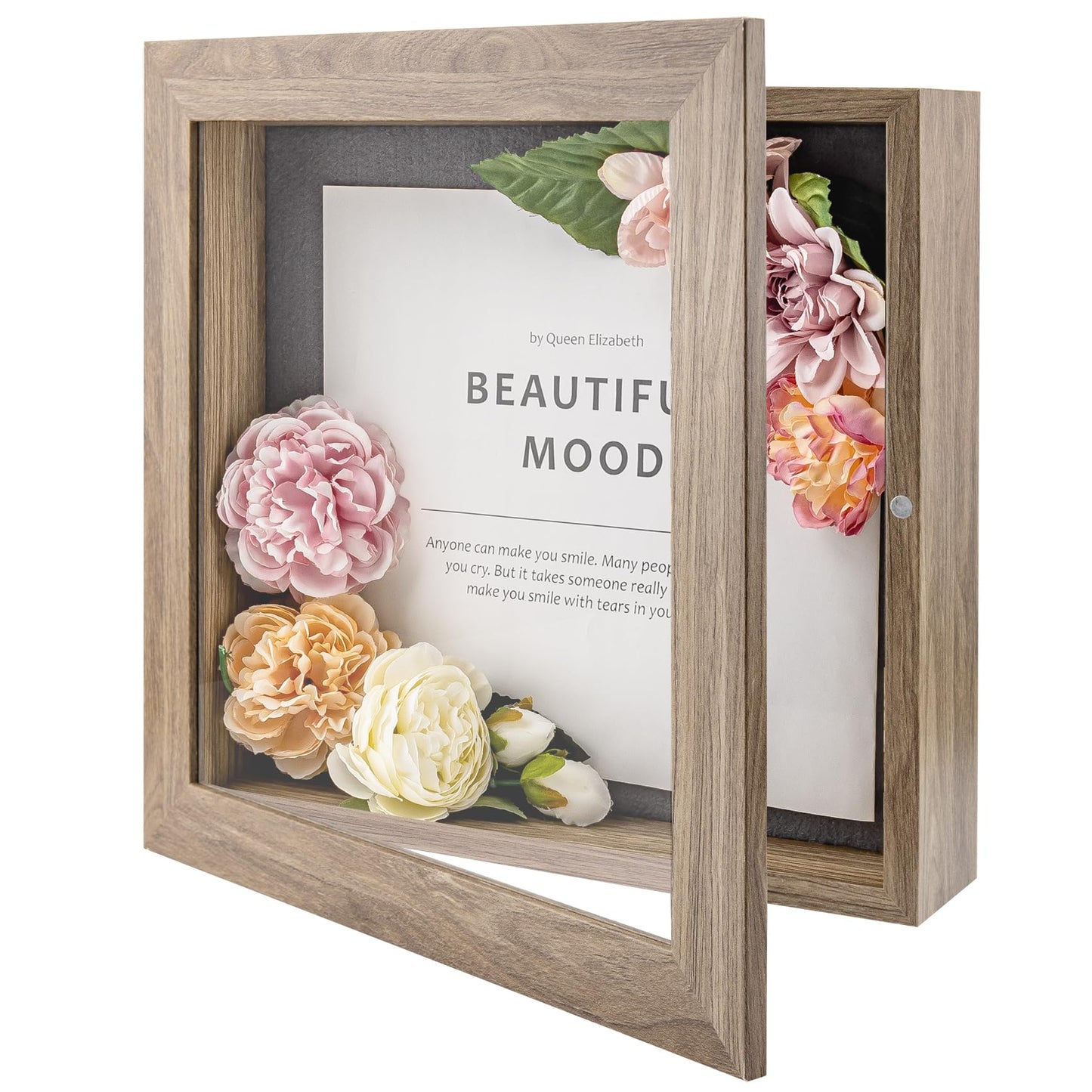Golden State Art 11x14 Shadow Box Frame Display Case - 2 inch Depth Great for Collages, Collections, Mementos, 6 Pins Included (White, 1 Pack) BST326H