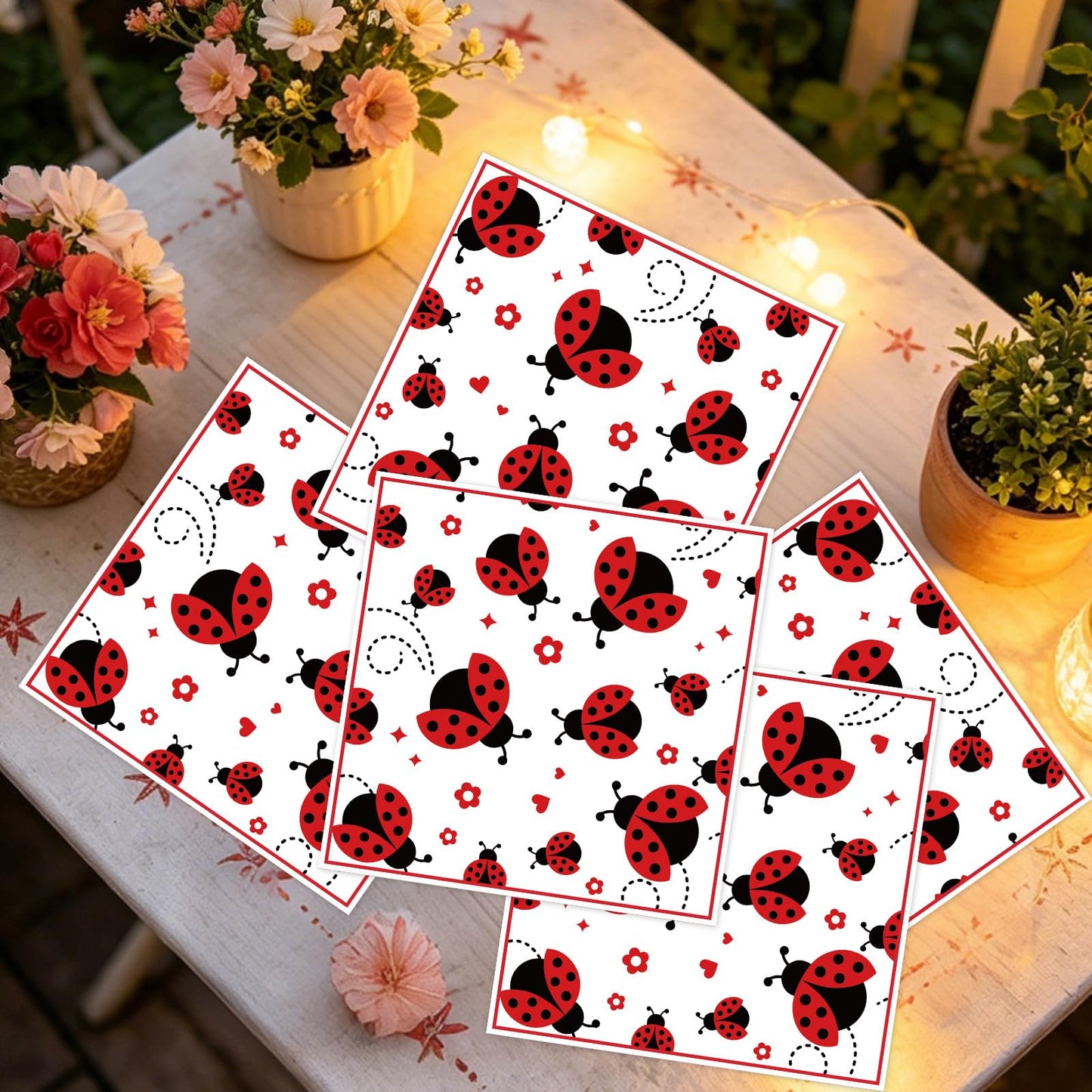 Gameza July Christmas Party Decorations, 50PCS There's Some Hohoho's in July Disposable Paper Napkins Decoration, Summer Xmas Beach Napkins Decor Supplies BST220