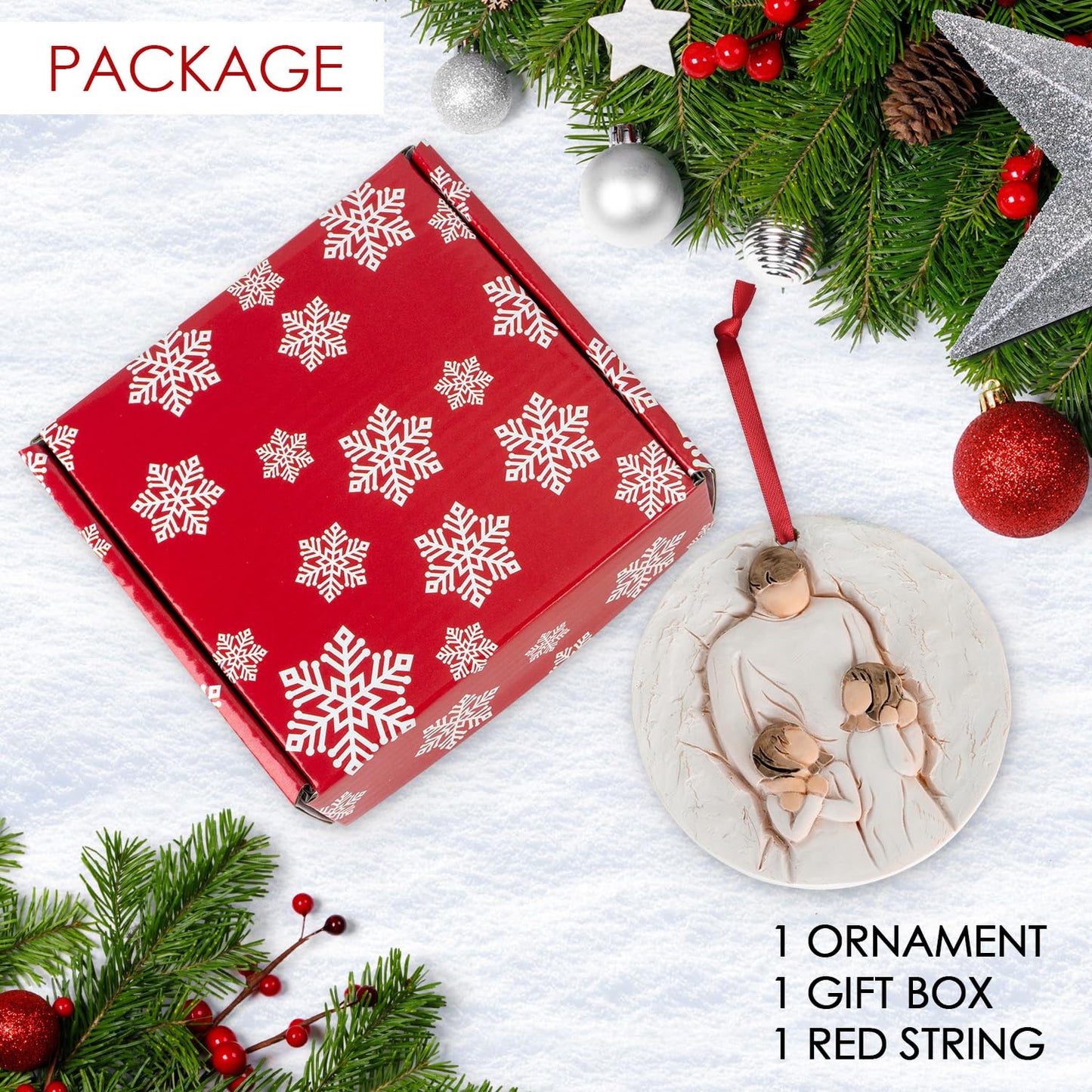 3D Christmas Ornament 2026 Wedding Gifts for Couple - Romantic Our First Christmas Married Engaged Ornament Bridal Shower Gift - Just Married Ornaments for Xmas Tree, Mr and Mrs Gifts for Newlyweds BST326H