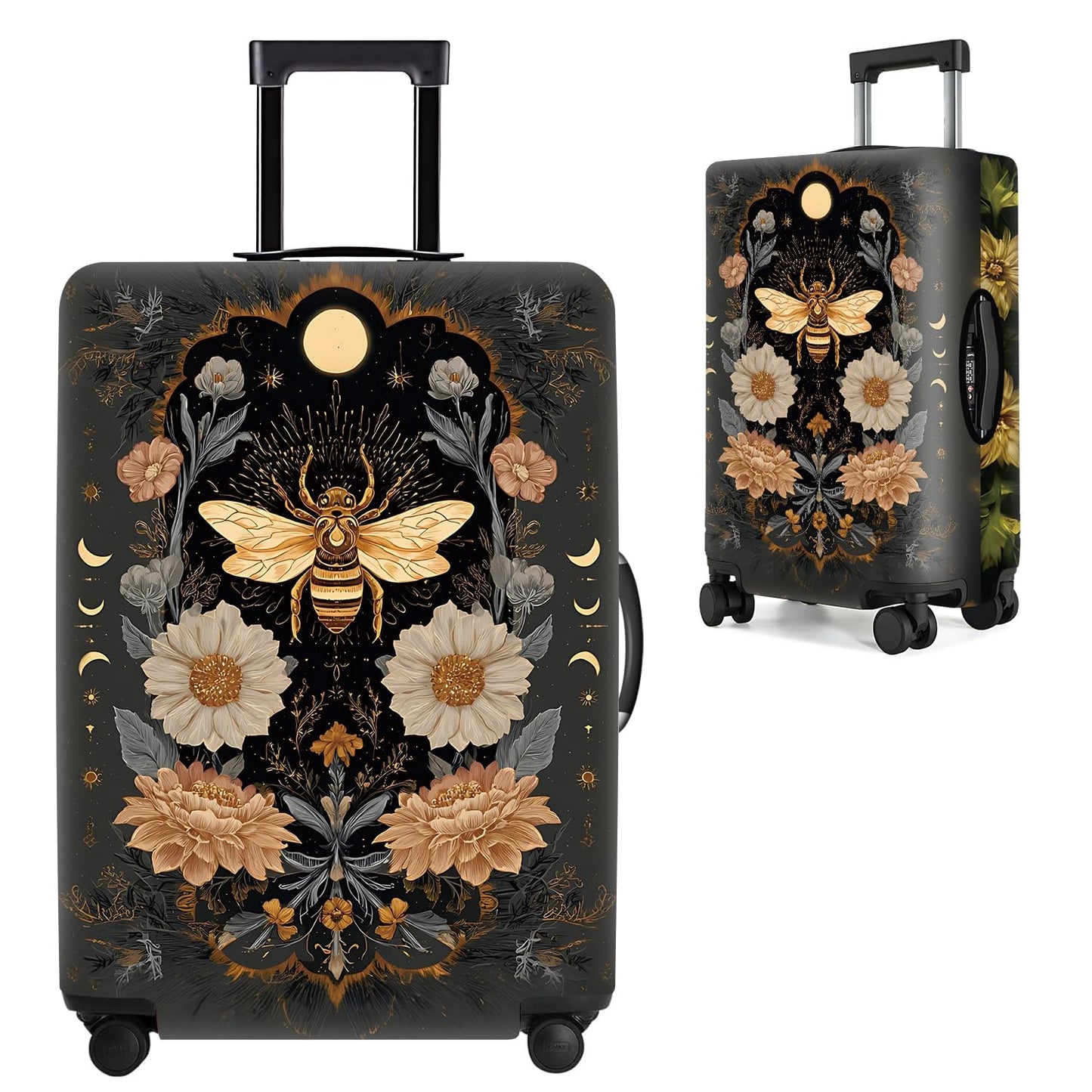 Colorful Abstract Art Luggage Cover – Vibrant Woman Face Design Suitcase Protector – Fits 32 to 34 Inch Travel Luggage,XL BST202