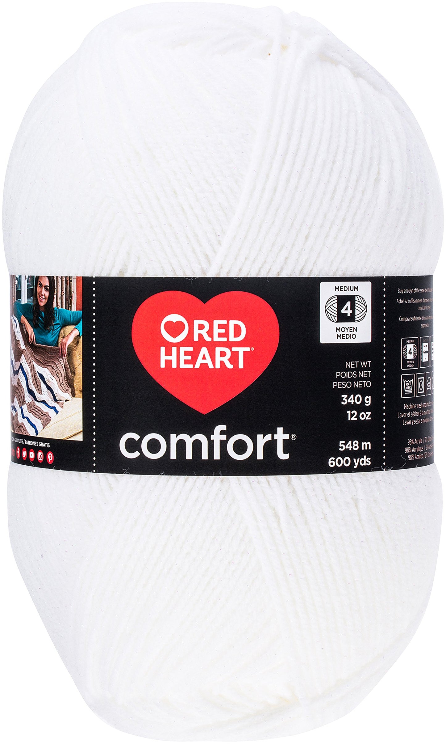 RED Heart Super Saver Yarn, Carrot BST326L