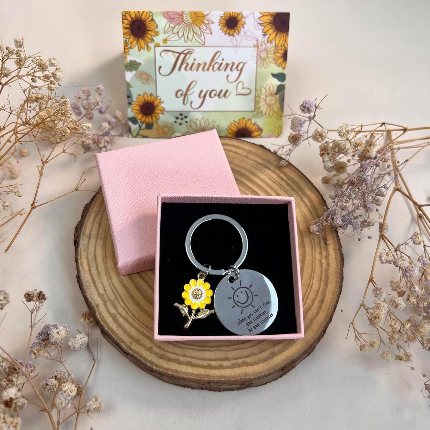 Gossby Sunflower Teacher Appreciation Gift Set Backet - Thank You for Helping ME Grow - Thank You, Birthday, Teacher's Day Gift for Teacher - Spa Self Care Get Well Relaxation Package (6 Pcs) WN420