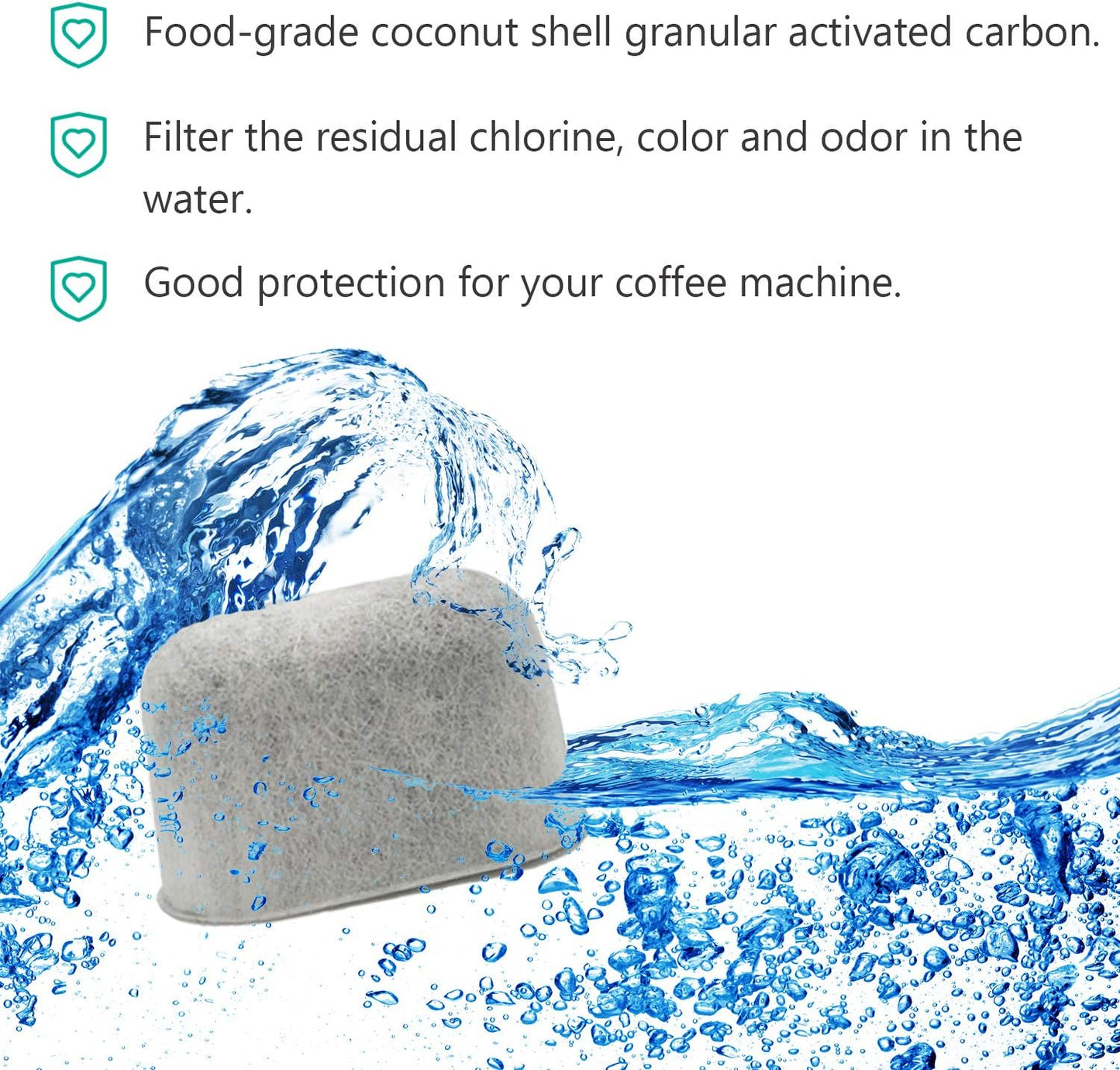 24 pack Charcoal Filters Compatible with Cuisinart Coffee Maker Filter BST202