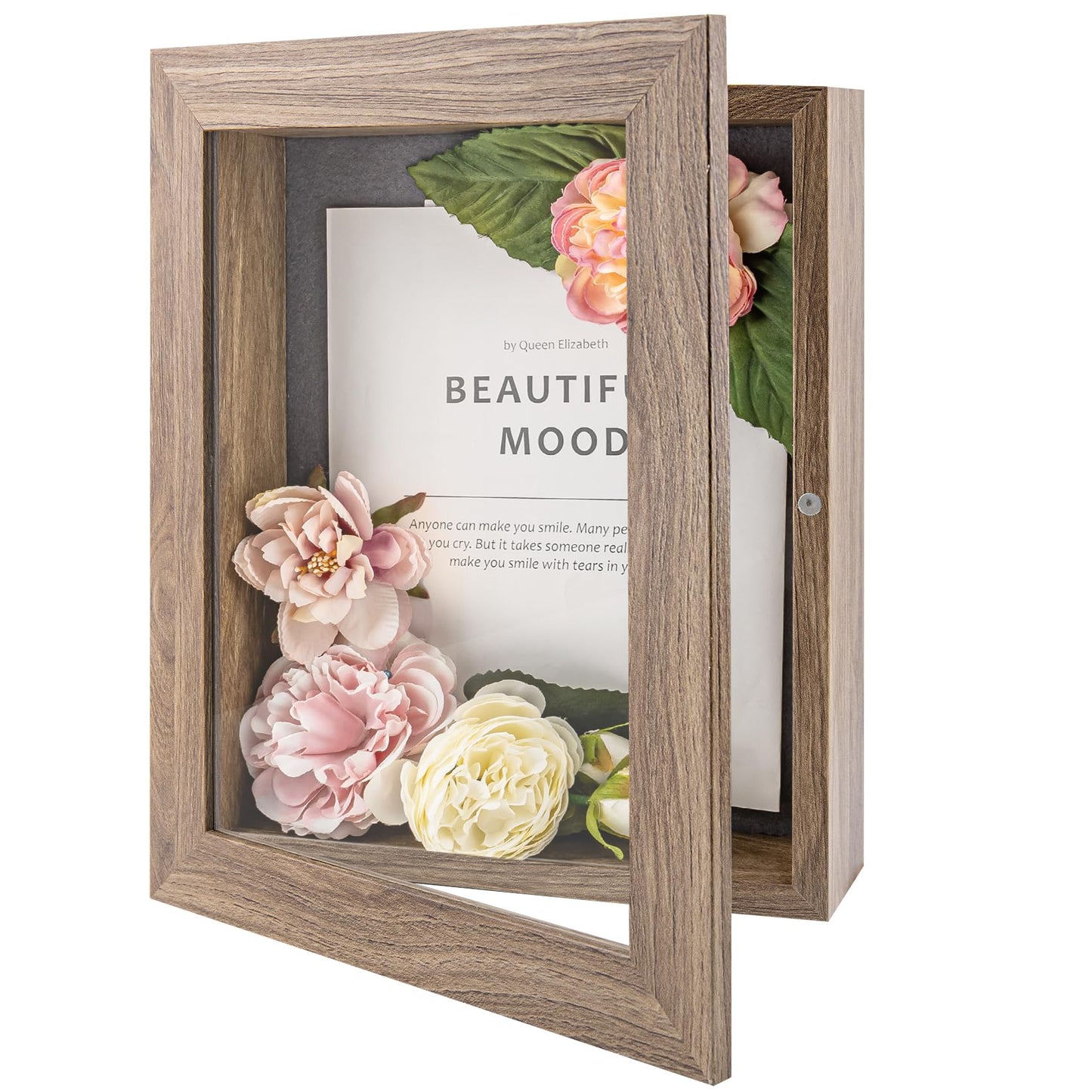 Golden State Art 11x14 Shadow Box Frame Display Case - 2 inch Depth Great for Collages, Collections, Mementos, 6 Pins Included (White, 1 Pack) BST326H