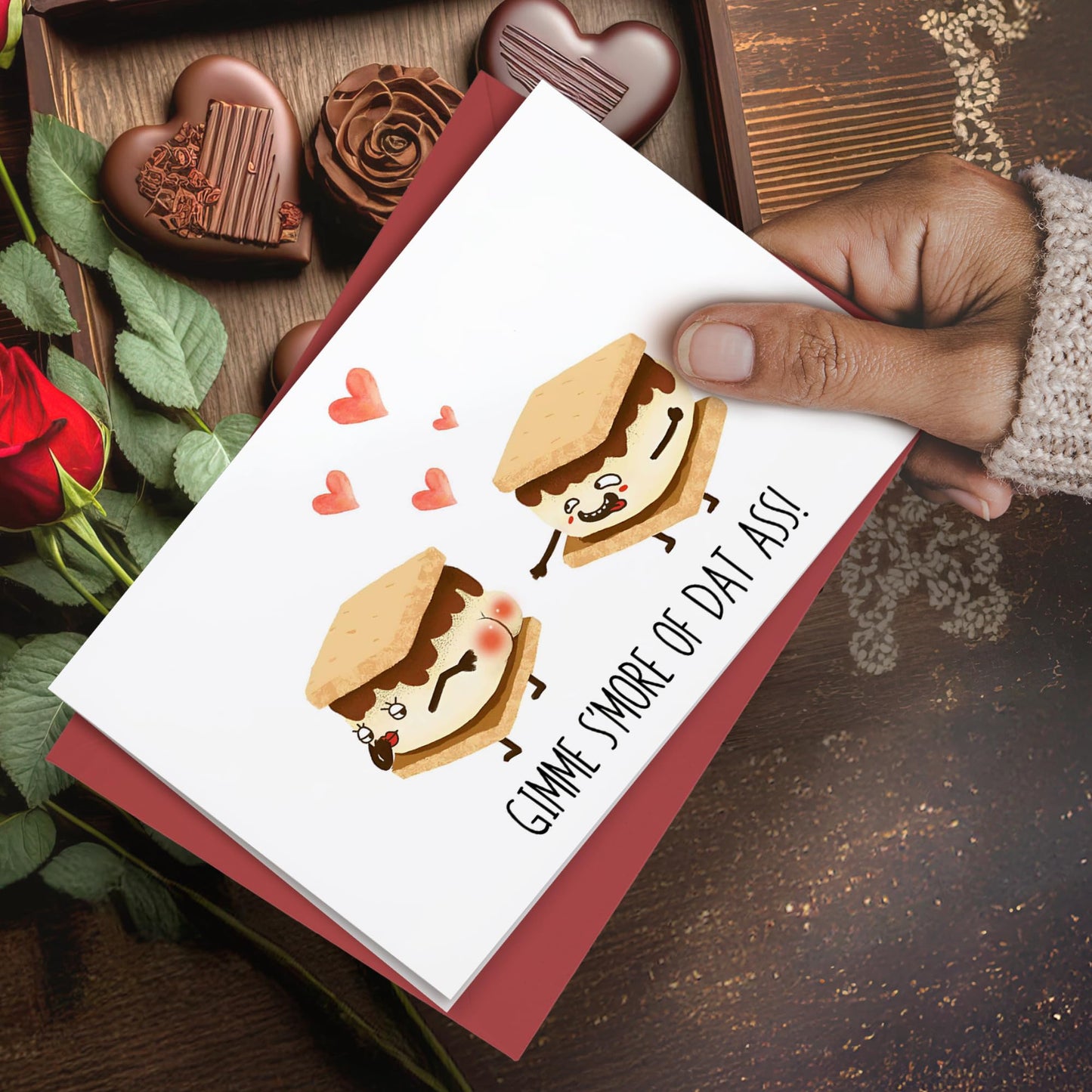 Pawzity Valentines Gifts for Him, Boyfriend, Bf, Husband, Men - Funny Valentines Card for Him - Anniversary, Birthday Gifts for Him - Single 5.3''x 8'' Funny Card with Envelope for Boyfriend, Husband WN420