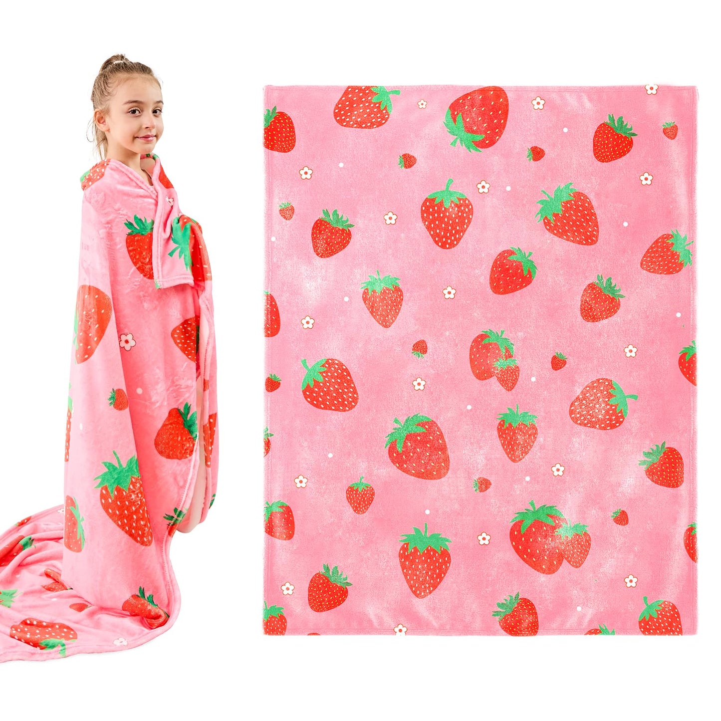 Wajade Unicorn Gifts for Girls - Glow in The Dark Unicorn Blanket Birthday Christmas Decor for Kids Age 3 4 5 6 7 8 9 10 11 12 Years Old Teens Child Toddler Throw Violet 60"x80" BST202