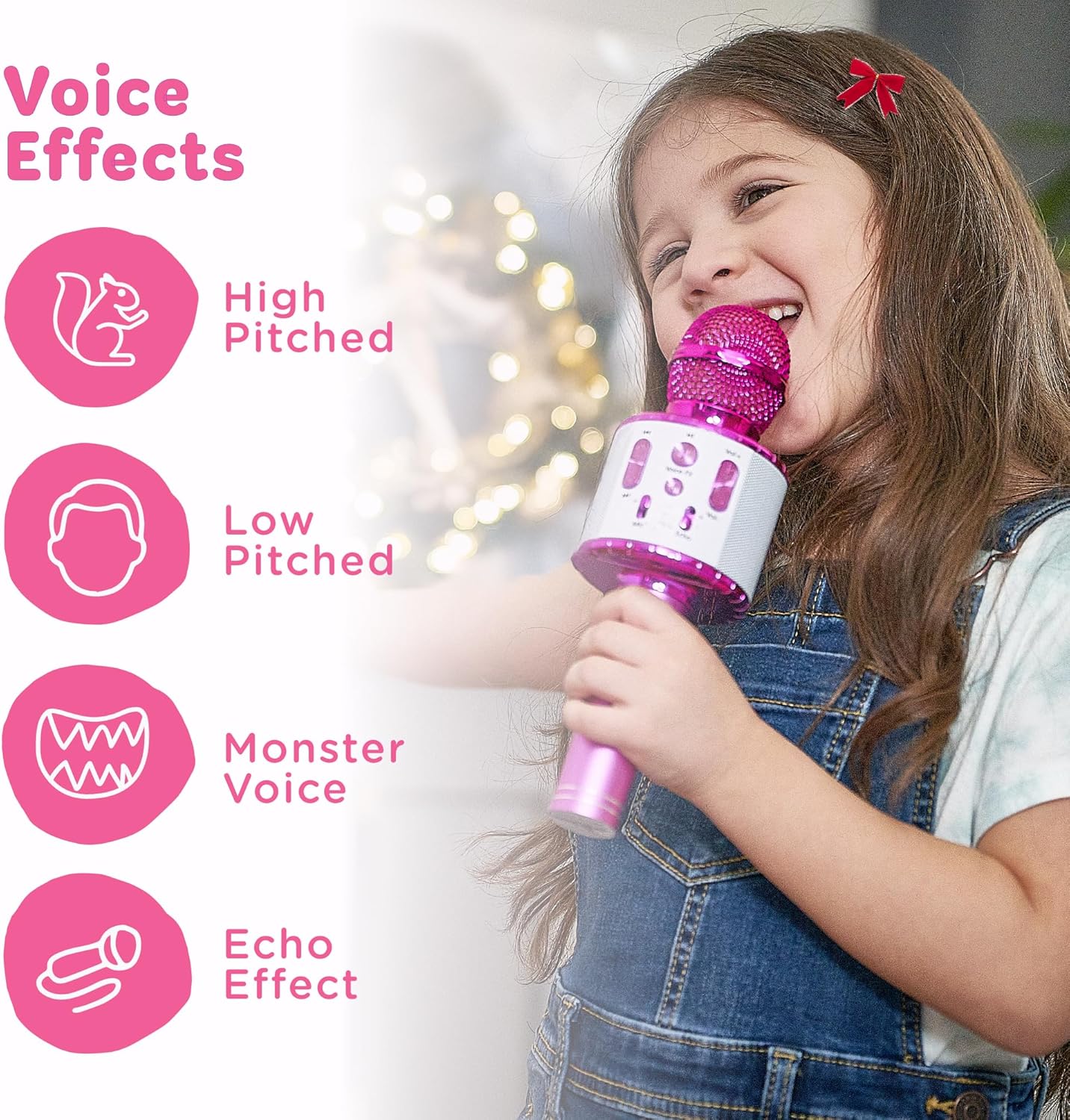 Move2Play Kids Karaoke Microphone - All Pink 60