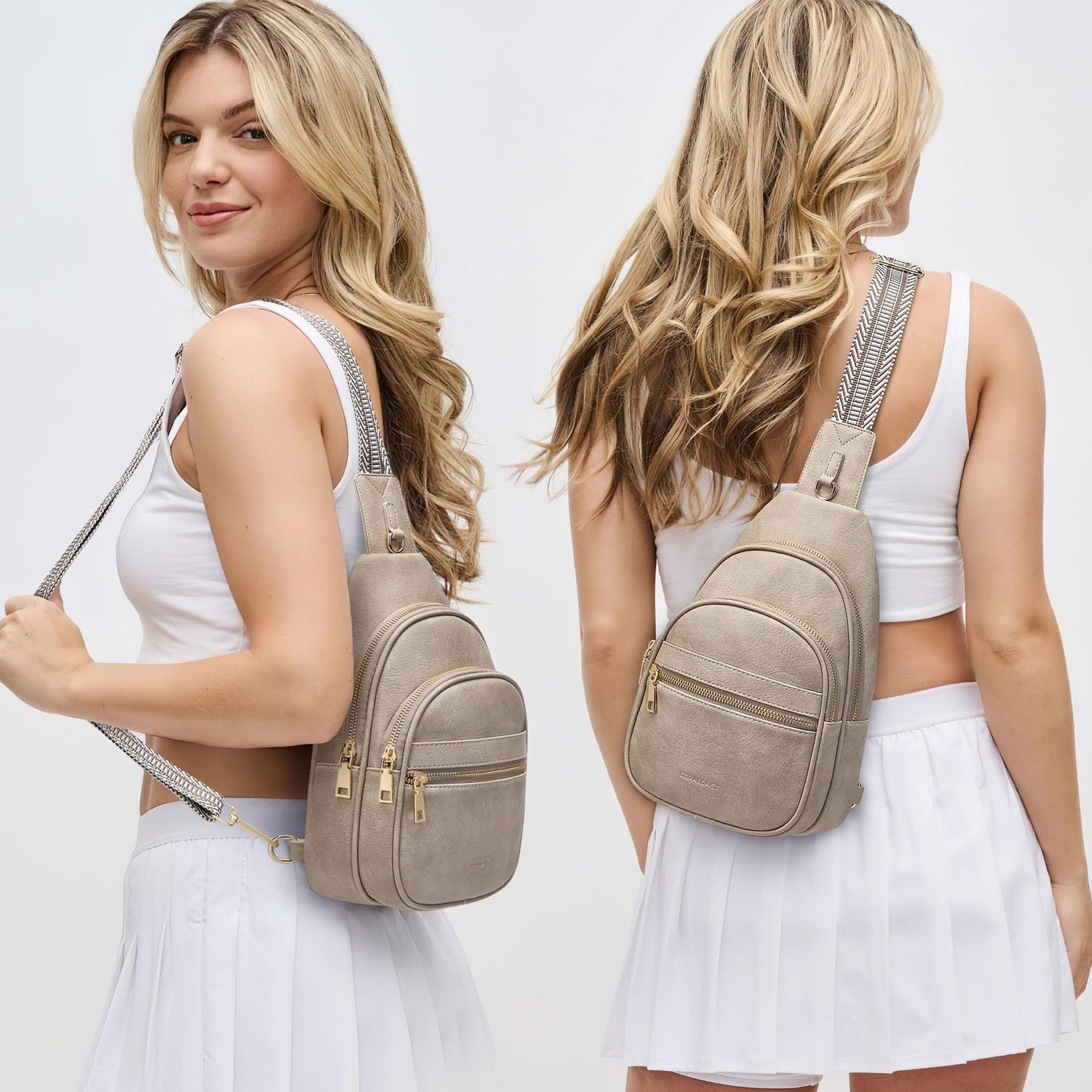 CORALDAISY Crossbody Bags for Women Fanny Pack Sling Bag Crossbody Purse Travel Purses for Women BST220