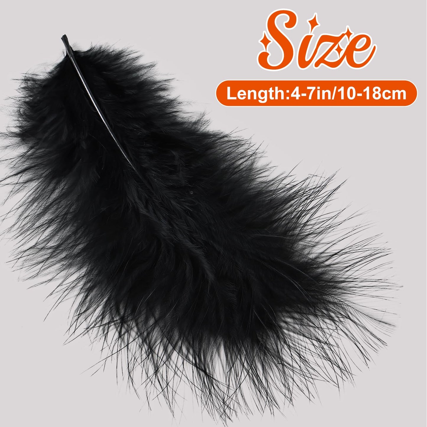Fluffy Turkey Marabou Feathers 100pcs for Craft Dream Catcher Decoration - 4-7Inches Natural Feathers (Green) BST220