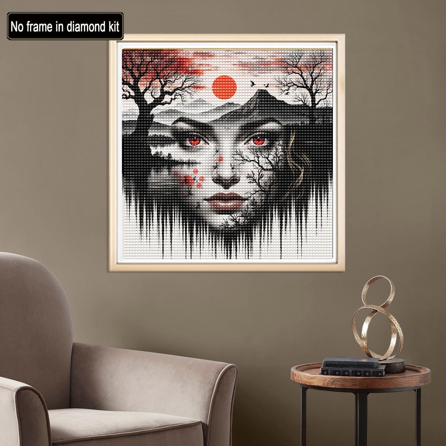 Diymood DIY 5D Diamond Art Painting Dragon Kits for Adults, Paint with Diamond Art Animal Full Drill Round Canvas Embroidery Mosaic Beginner Home Wall Decor Gift 12x12 inch C20 BST220
