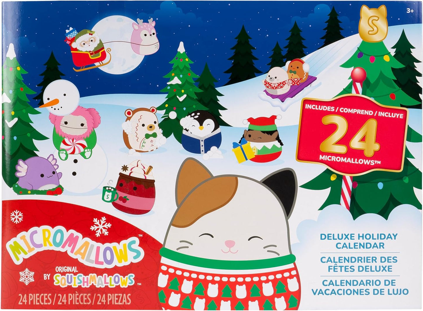 Squishmallows Original 24-Day Micromallows Holiday Plush Advent Calendar N30