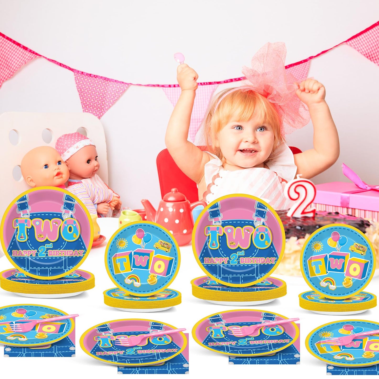 96 Pcs Race Car 1st Birthday Party Plates and Napkins Racing Cars First Birthday Decor Race Car One Year Old Dessert Cake Plates Racing Cars Theme Tableware Set for Kids Boy Party Decor 24 Guests BST202