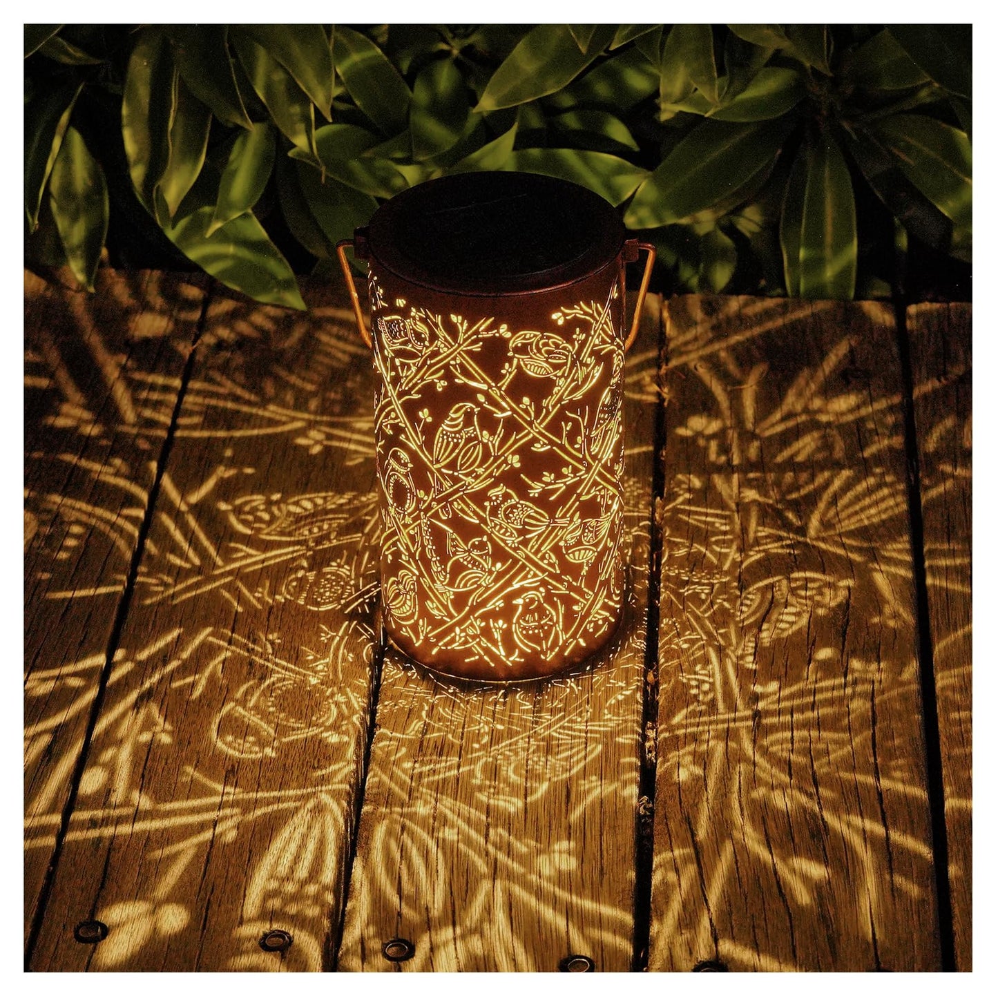 Solar Lanterns Outdoor Waterproof Butterfly Garden Decor Birthday Gifts for Women Mom Grandma, Hanging Solar Lights Metal Lantern Decoration Outside for Yard, Patio, Backyard, Porch