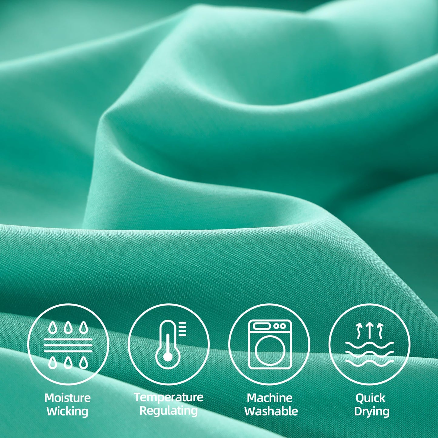 4 Piece Twin Size Sheet - Cooling Bed Sheets Set, Blend Rayon Derived from Bamboo, Breathable Soft Hotel Luxury Bedding & Pillowcases, Silky Fit 16 inch Extra Deep Pocket, Oeko-Tex - Olive Green BST326H