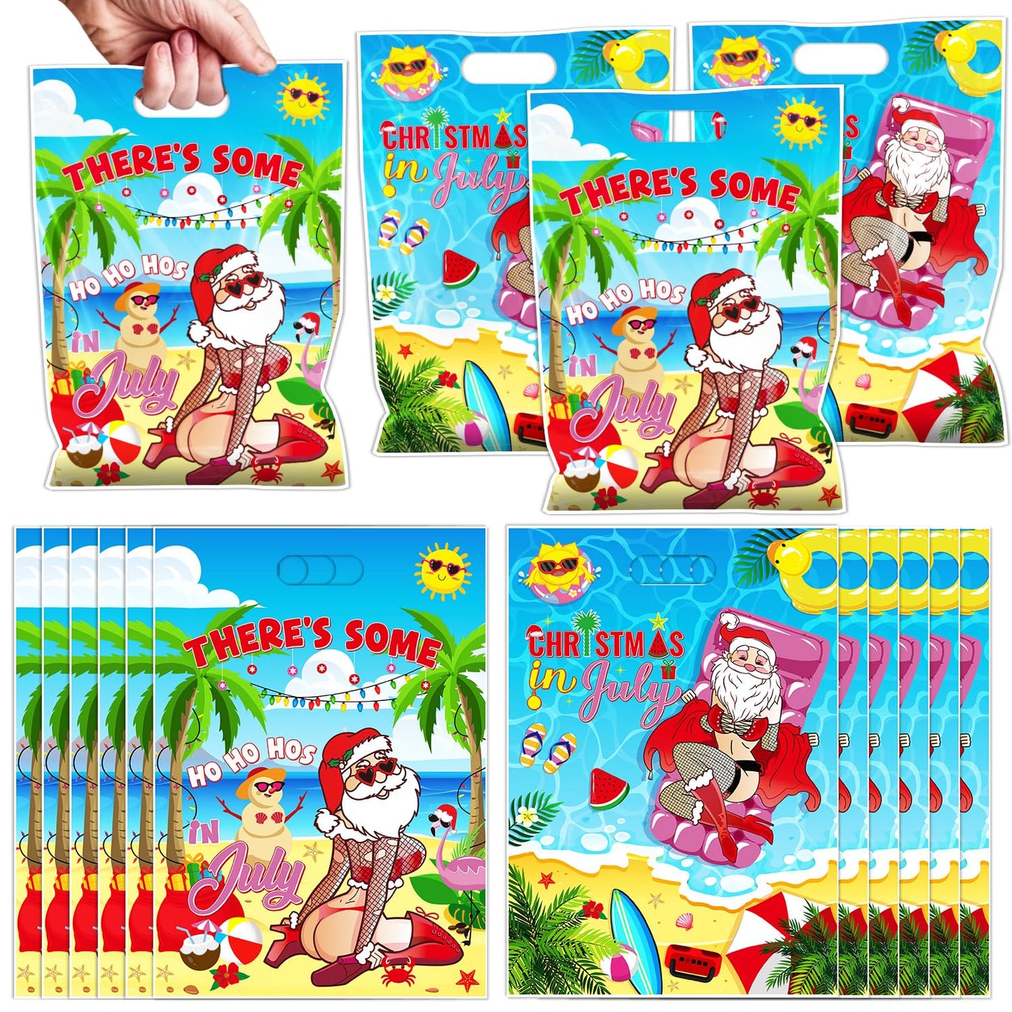 Falueqg Hibachi Party Decorations - 50 Pcs Hibachi Japanese Goodie Candy Gift Bags Fans Cherry Blossom Patterns Party Favors for Chinese Japanese Birthday Baby Shower Decor BST326H