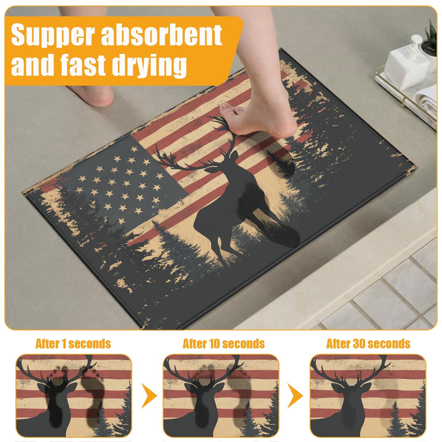 Red Spider Web Bath Mat for Bathroom,Washable Door Mat Absorbent Bath Rug Non-Slip Floor Rug Carpets,for Kitchen Bedroom Indoor BST220