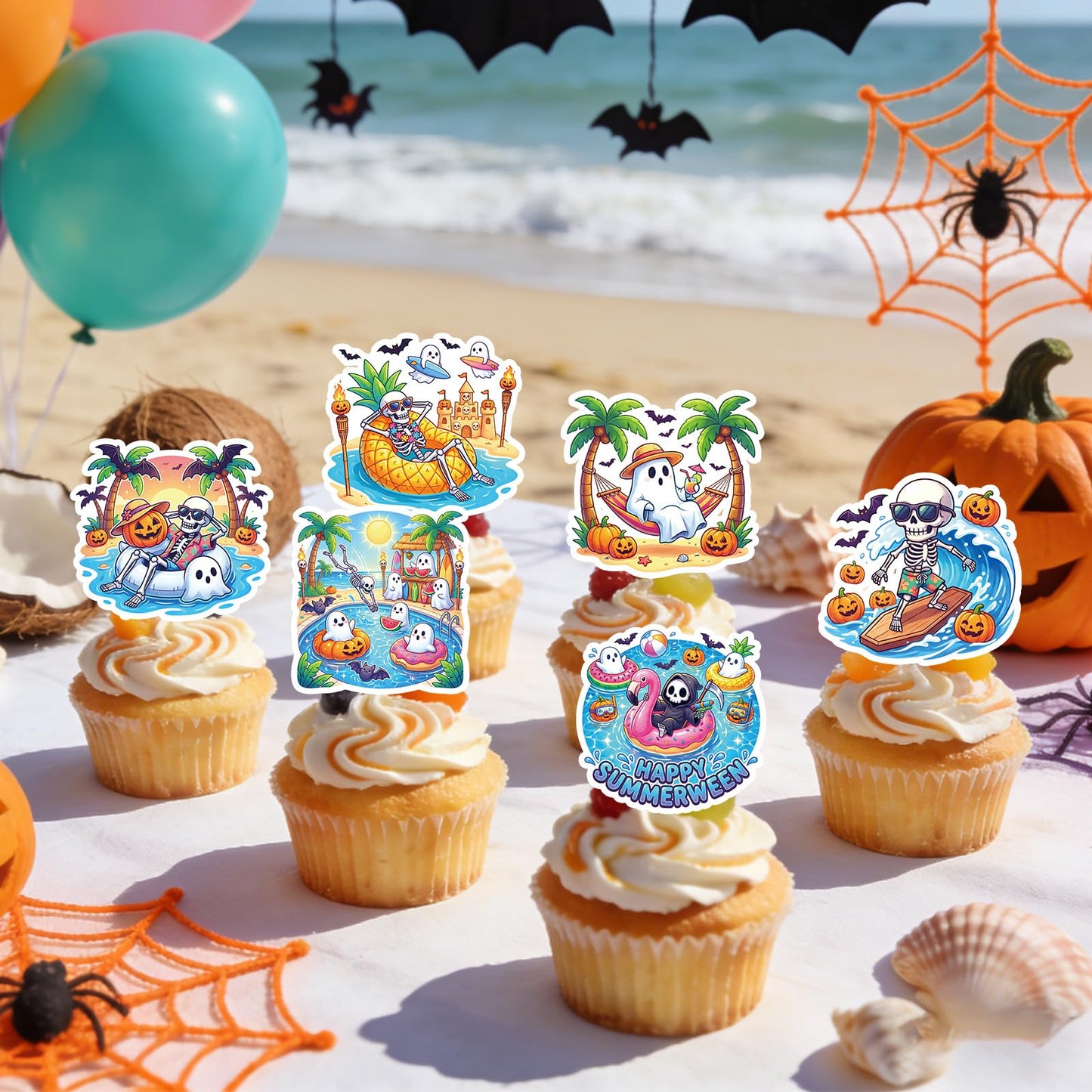 Baseball Birthday Party Decorotions - 24 PCS Ice Cream Drip Baseball Theme Cupcake Toppers, Boys Girls Sports Birthday Party Decorotions Supplies BST326L