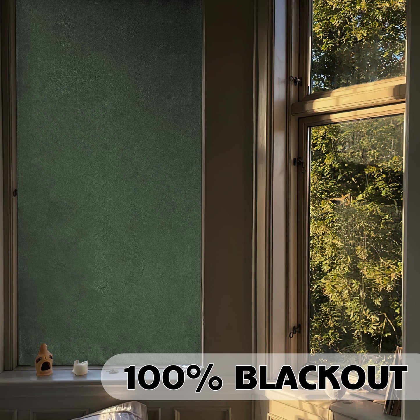 RYB HOME Grey Classroom Door Linen Curtain for Small Window, 100% Blackout Shades Lightweight for French Door Window, W 8 x L 36 Room Darkening Privacy Curtains Tie up Shade, 1 Panel BST220