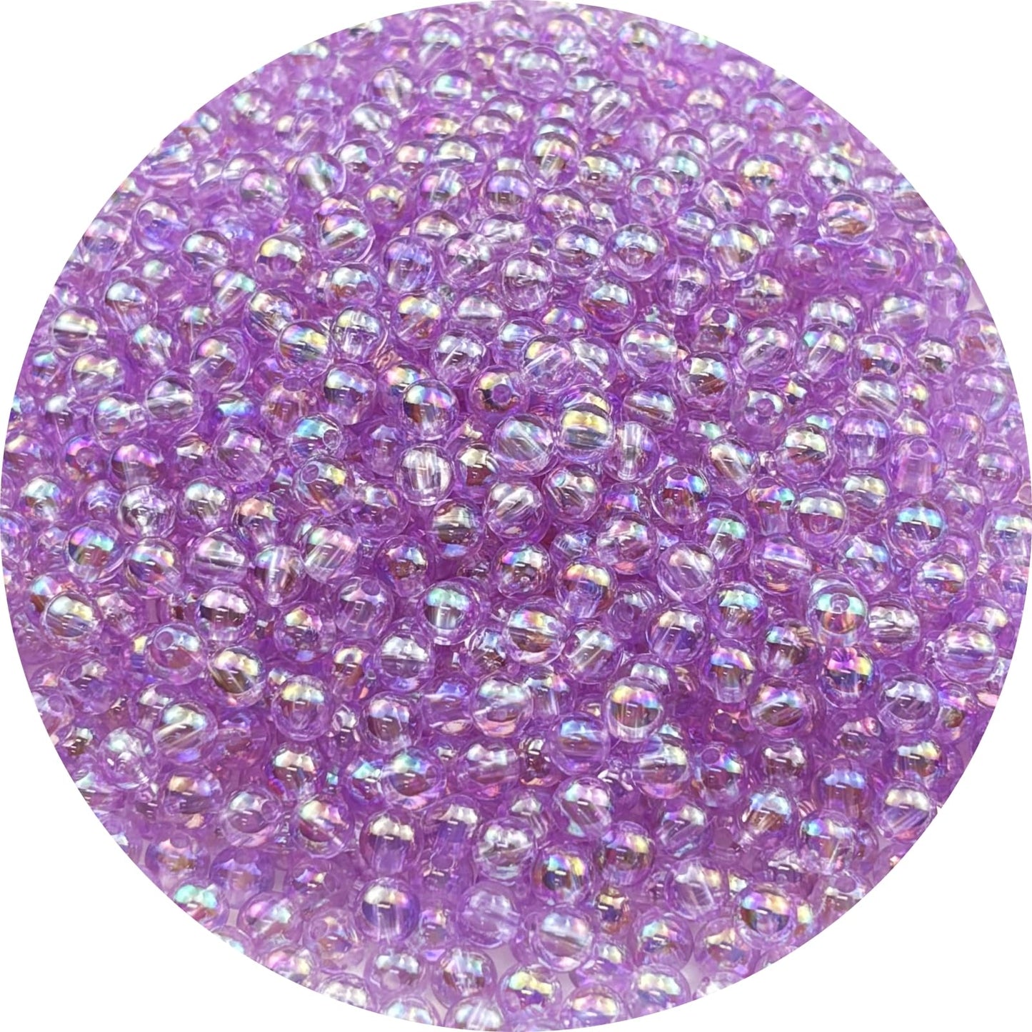 2000pcs 4mm Acrylic Round Beads AB Colors Acrylic Beads Round Spacer Beads with Hole for DIY Bracelet Necklace Jewelry Making Supplies Handmade Craft(Green AB) BST220