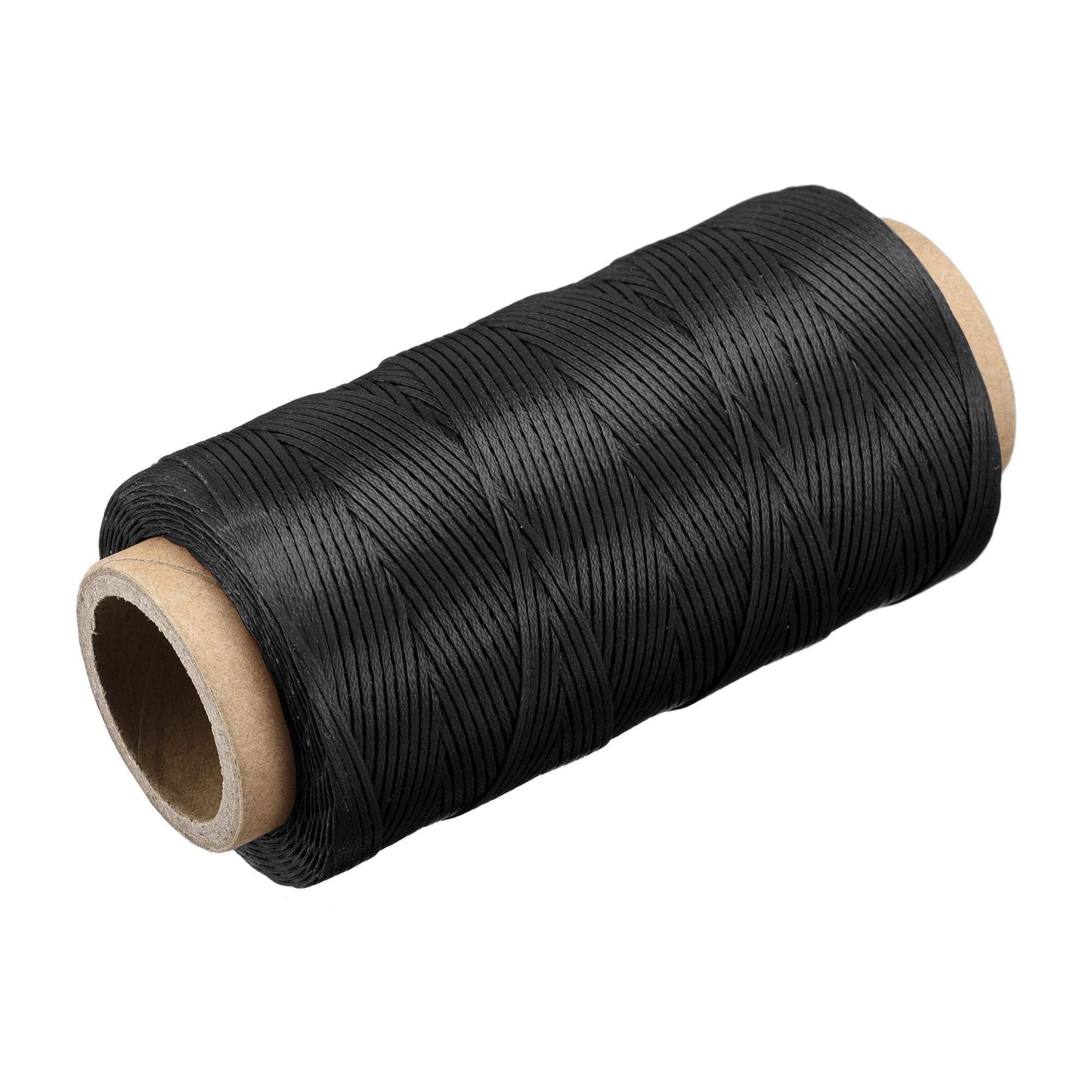 uxcell Leather Sewing Thread 186 Yards 210D/1mm Polyester Waxed Cord for Manual Sewing, Wheat BST326H