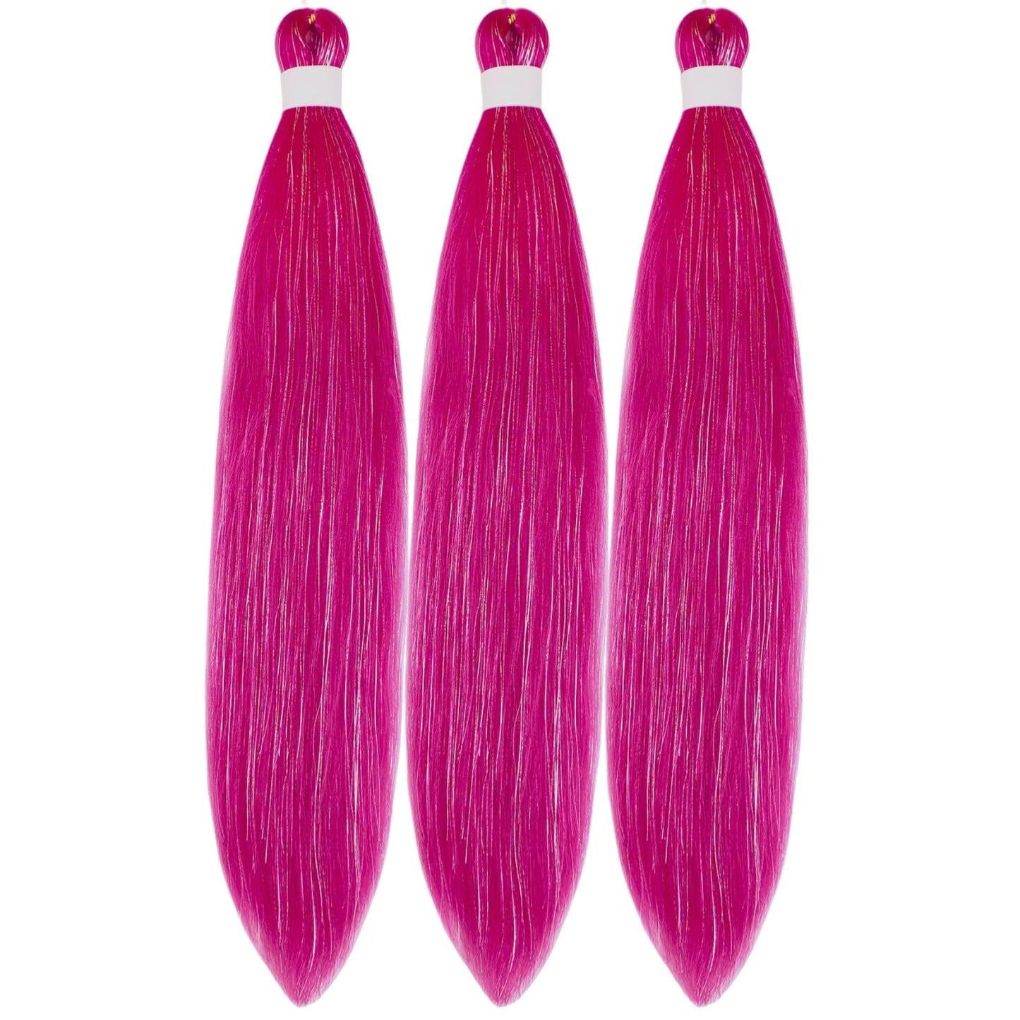 Purple Braiding Hair Pre stretched Knotless 26 inch | Hypoallergenic Synthetic Purple Prestretched Ez Braid Knotless Itch Free Soft Yaki Texture Hot Water Setting WN420