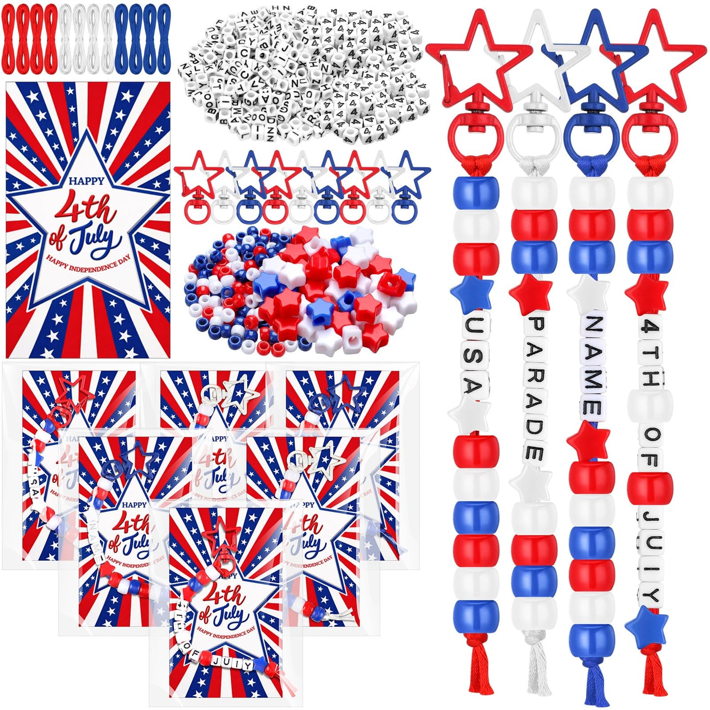 Suncalla 984 Pcs 24 Set Dinosaur Nugget Keychain Making Kit DIY Valentine's Key Chain Crafts Bead Adjustable Letter Beads Cards Strings Kit Gift Backpack Accessories Party Favors(Cute Color) WN420
