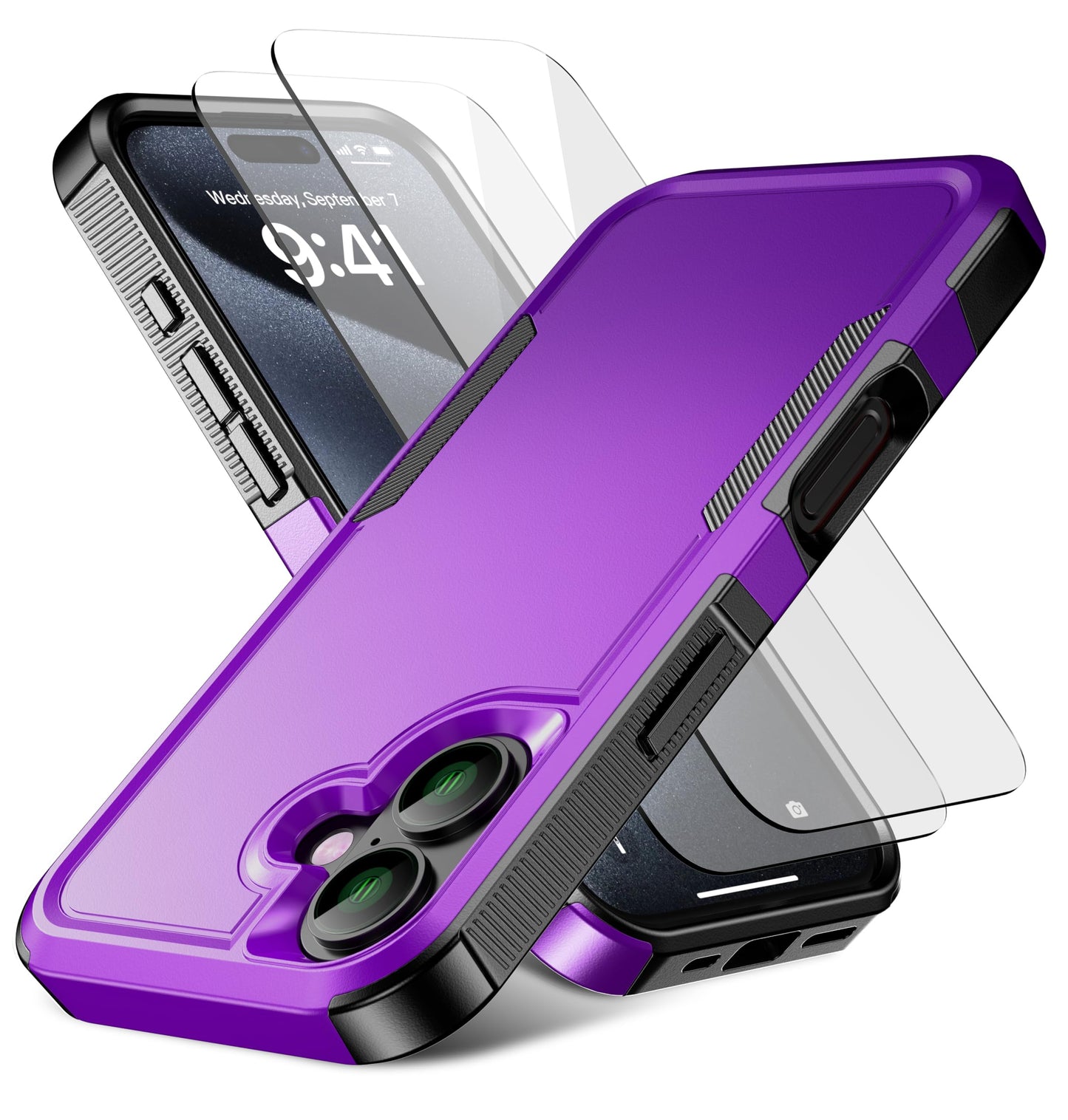 Magnetic for iPhone 17 Air Case [Compatible with MagSafe] [Shockproof] [Heavy Duty Protection] Pocket-Friendly & Tough Non-Slip Protective Phone Cover for iPhone 17Air 6.6", Black WN420