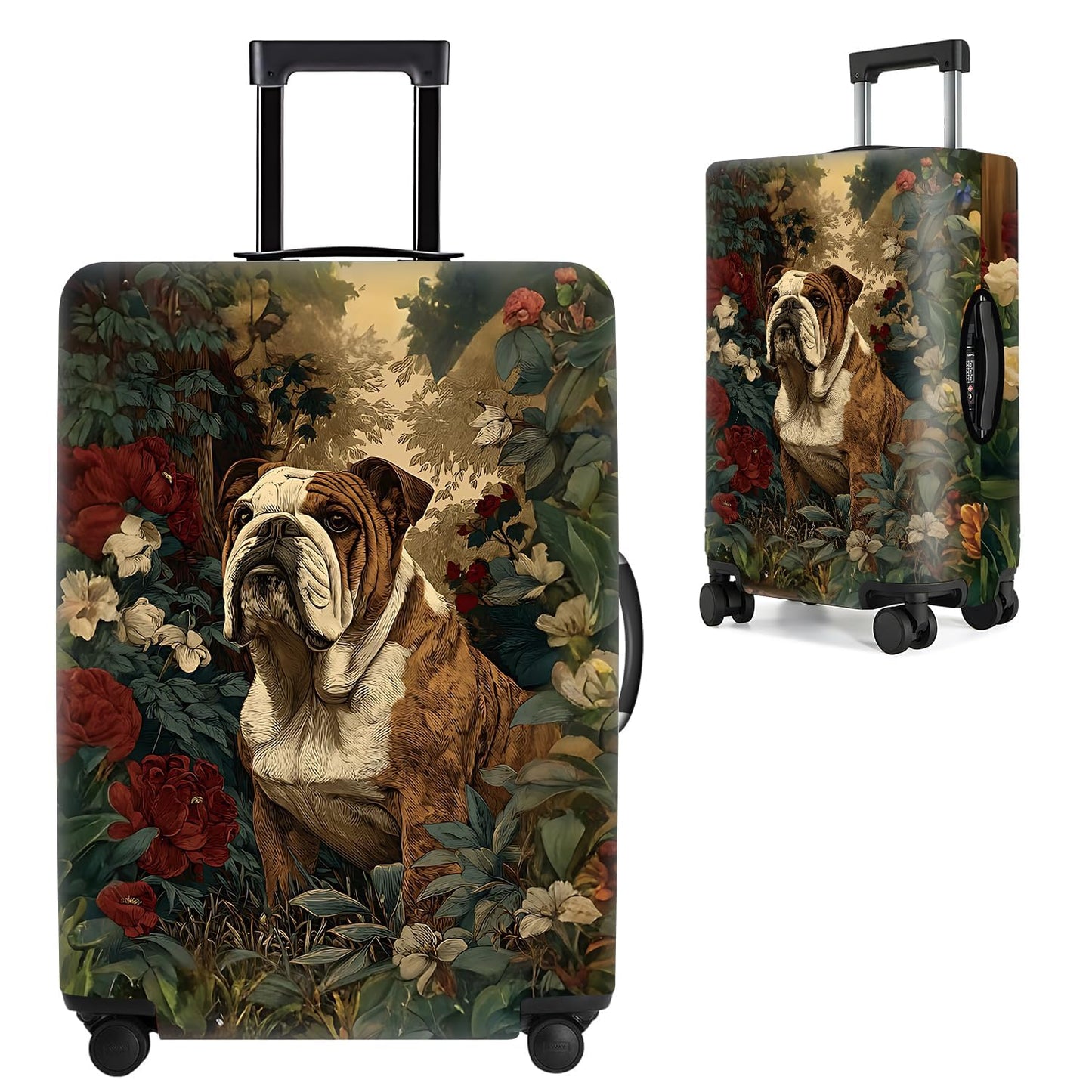Colorful Abstract Art Luggage Cover – Vibrant Woman Face Design Suitcase Protector – Fits 32 to 34 Inch Travel Luggage,XL BST202