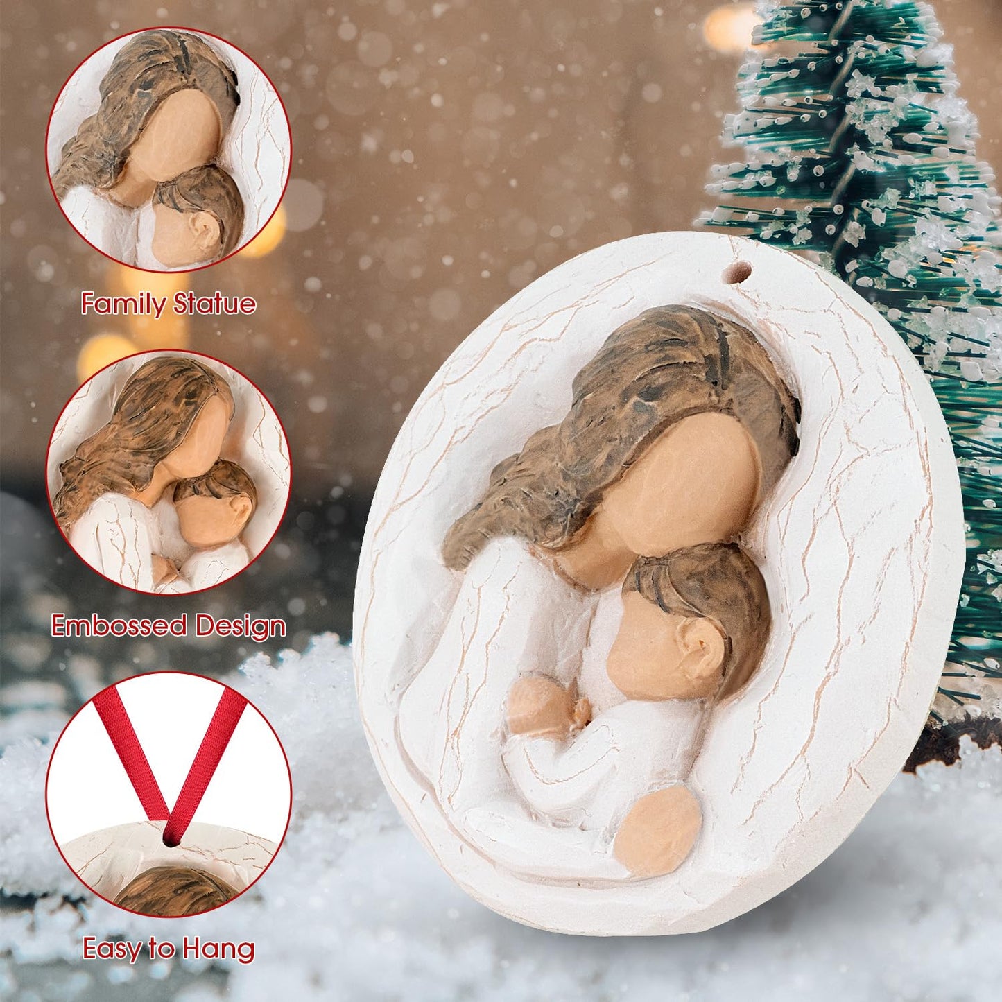 3D Christmas Ornament 2026 Wedding Gifts for Couple - Romantic Our First Christmas Married Engaged Ornament Bridal Shower Gift - Just Married Ornaments for Xmas Tree, Mr and Mrs Gifts for Newlyweds BST326H