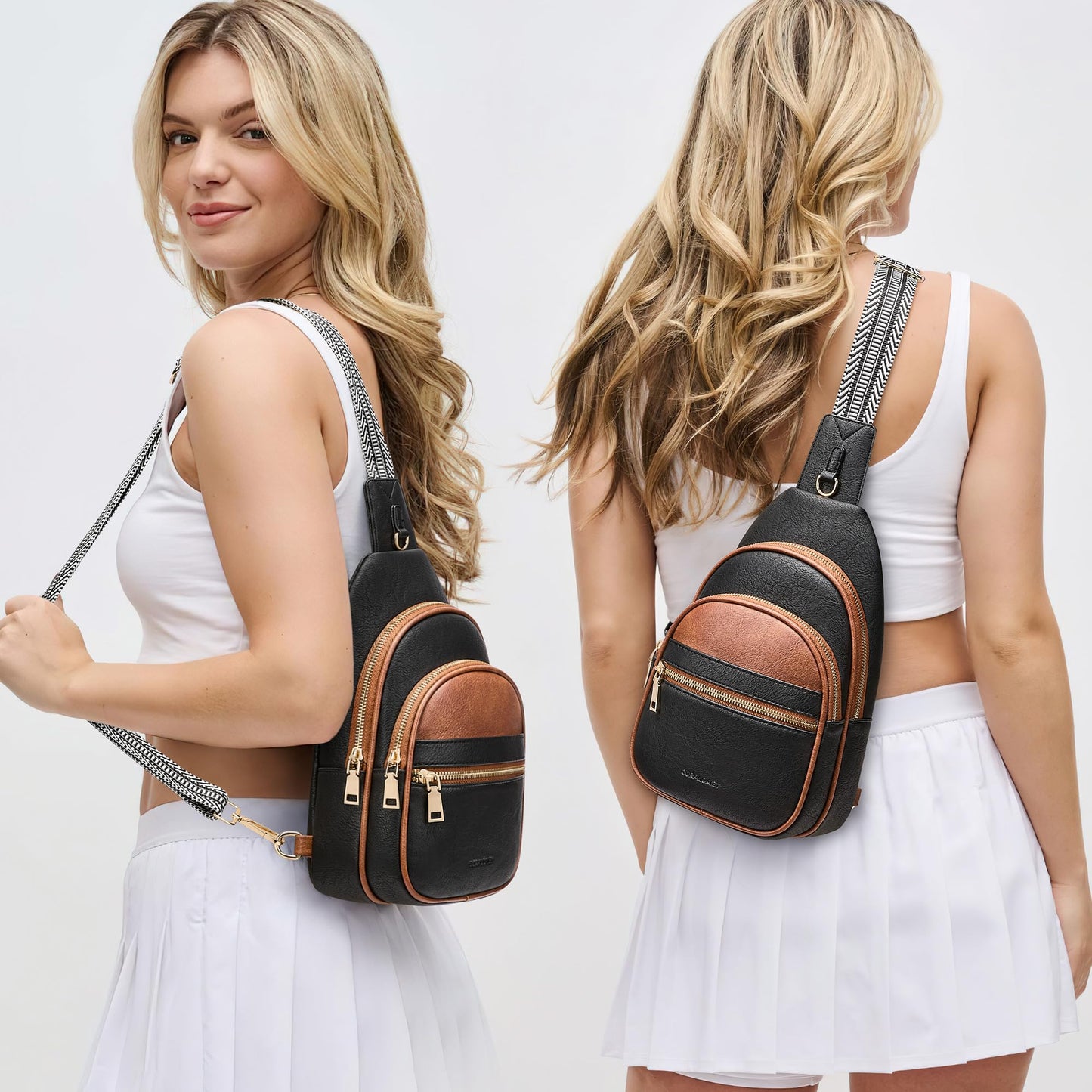 CORALDAISY Crossbody Bags for Women Fanny Pack Sling Bag Crossbody Purse Travel Purses for Women BST220